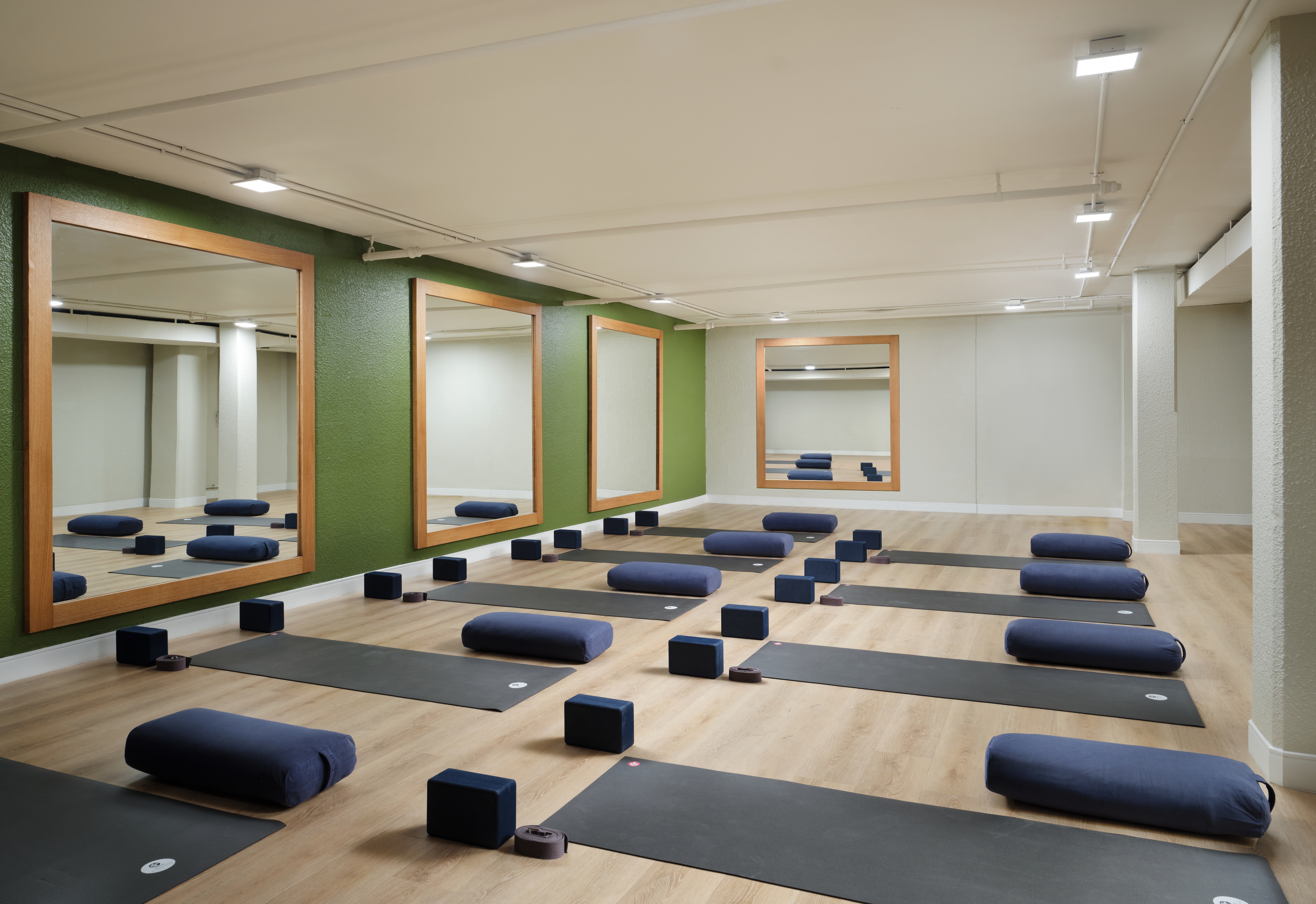 Yoga room with mats and equipment