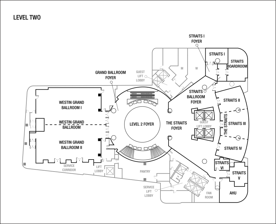 مخططات طابق قاعة الاجتماعات