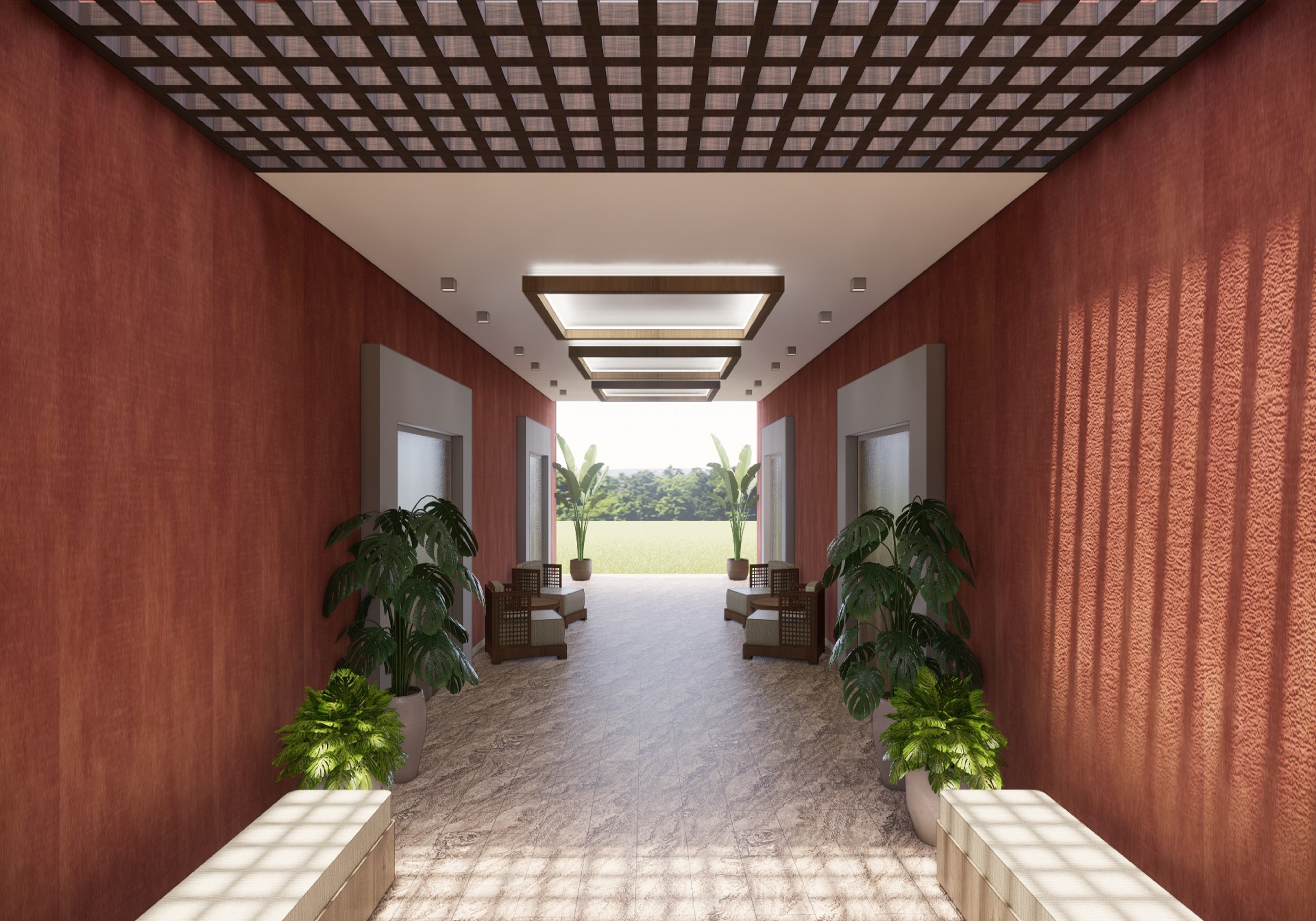 Hallway Between Meeting Rooms