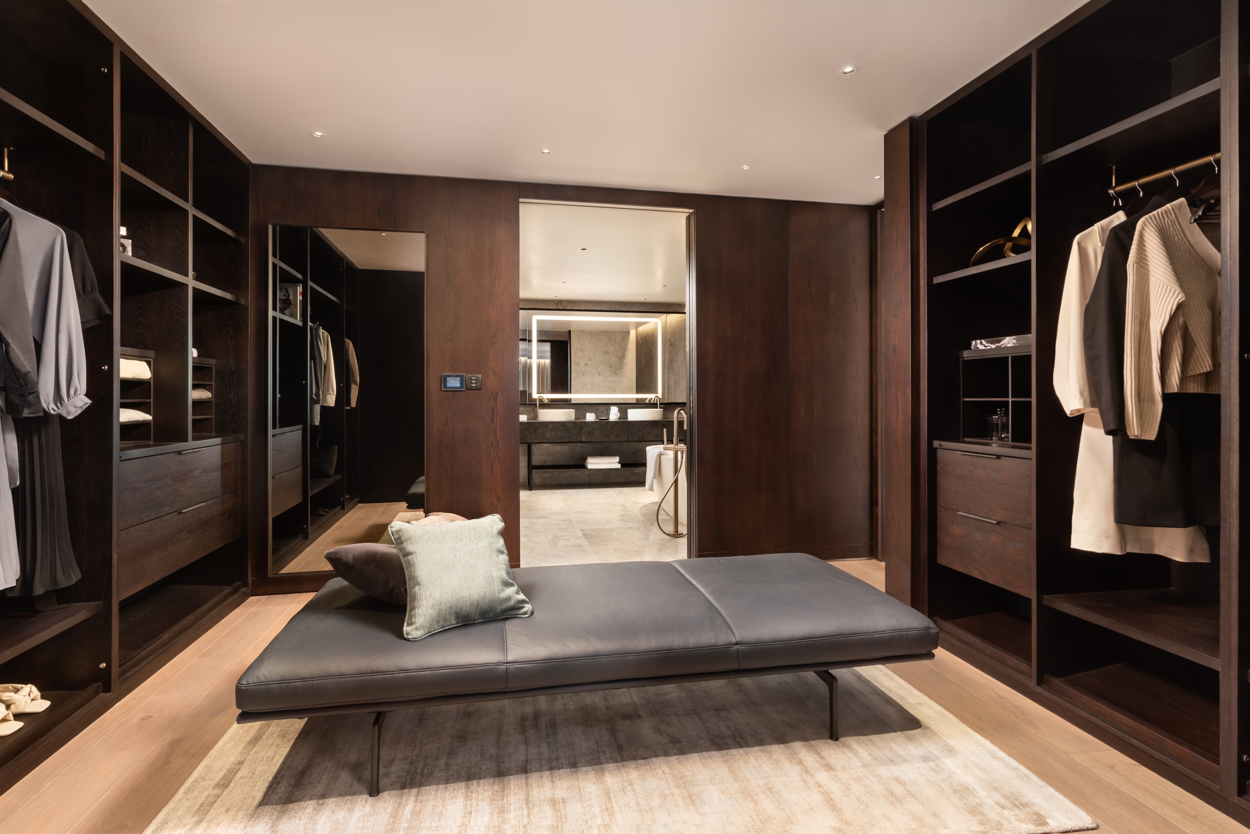 Master bedroom walk-in closet