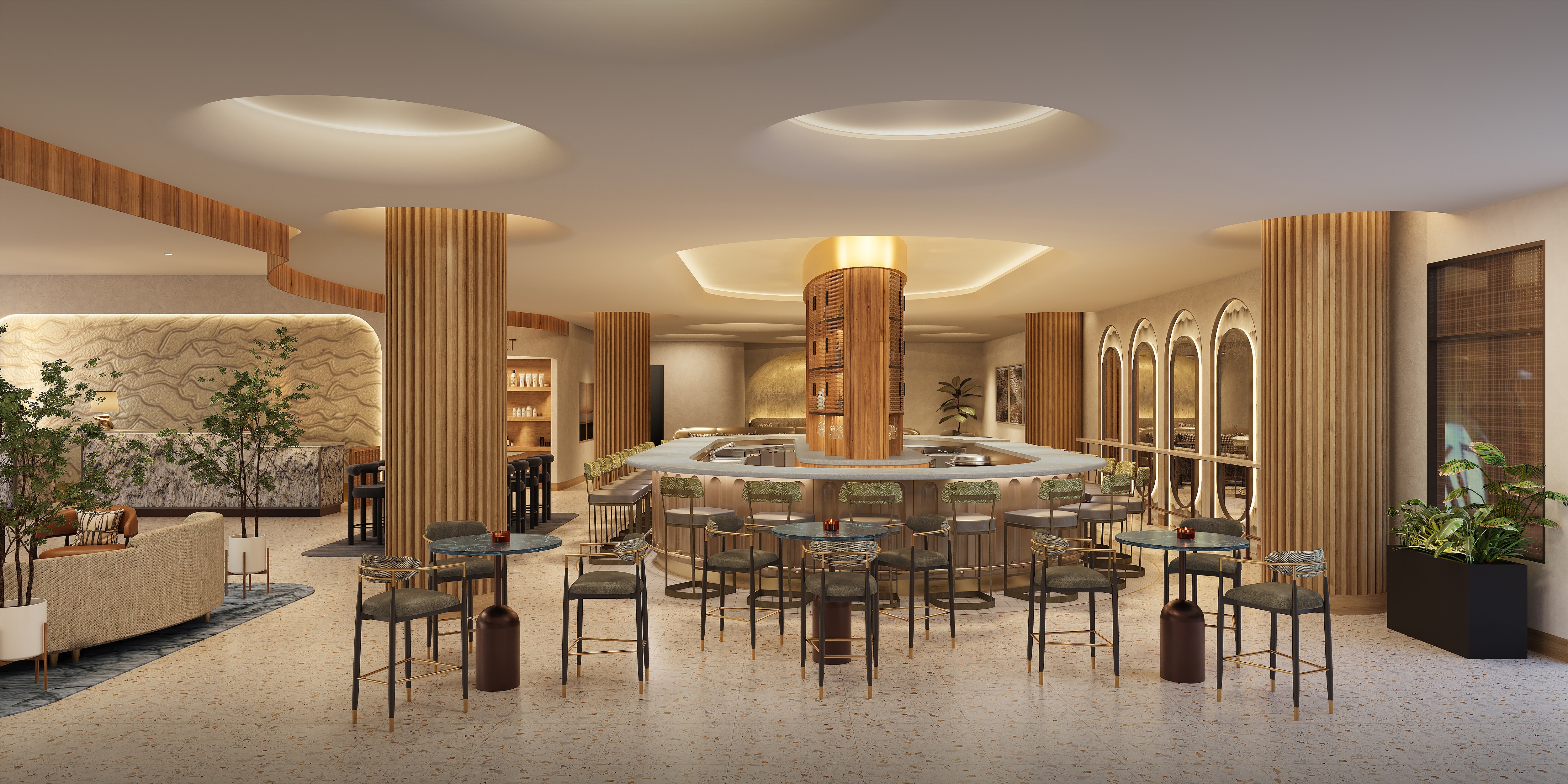 Lobby bar rendering