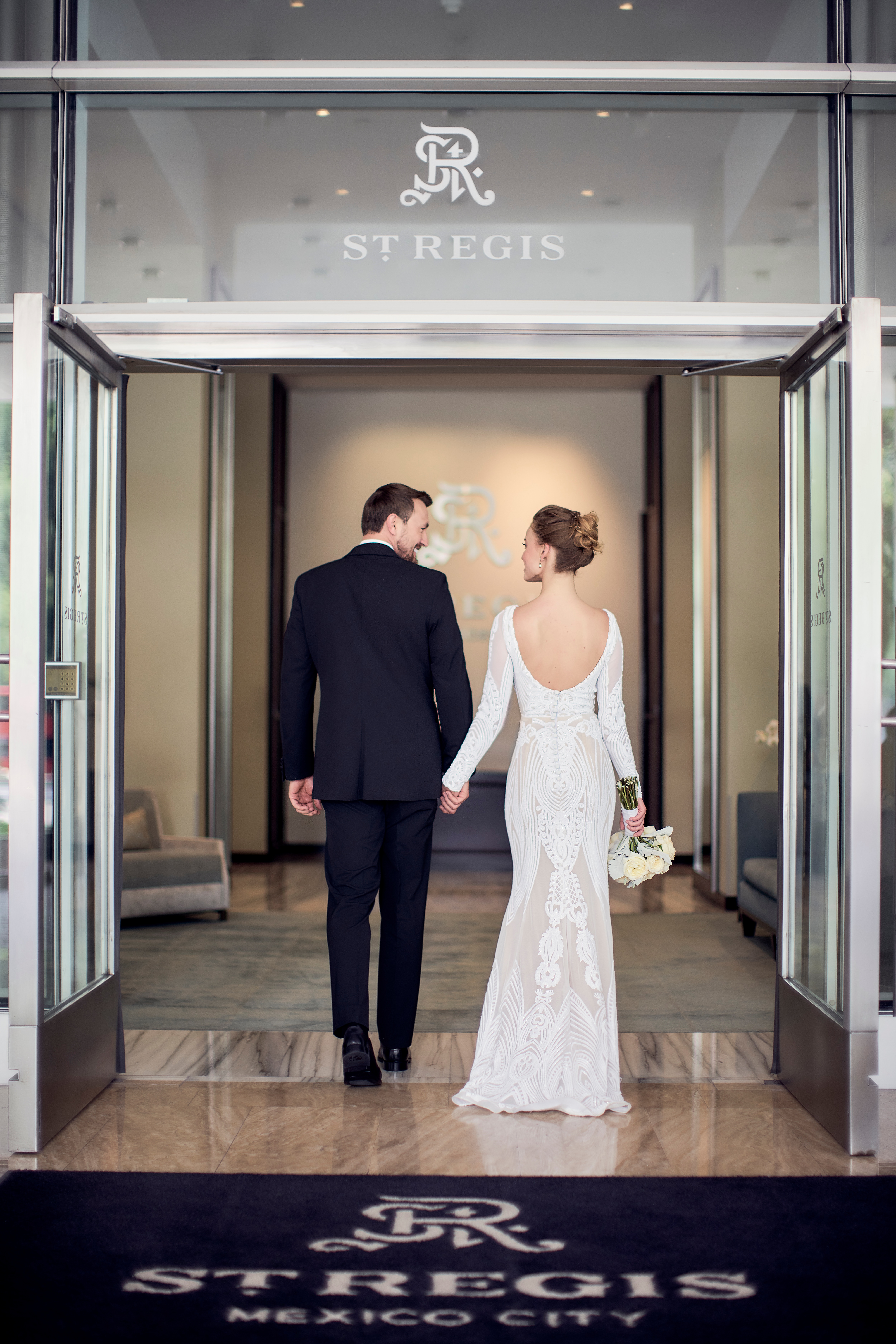 Couple Entering Hotel