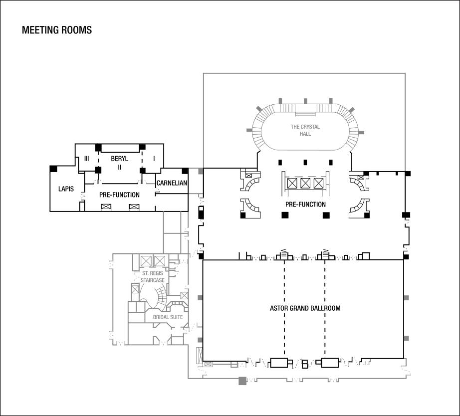 مخططات طابق قاعة الاجتماعات
