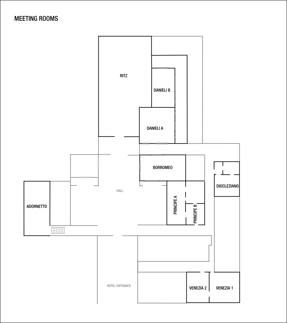 Sale riunioni ed eventi: planimetrie