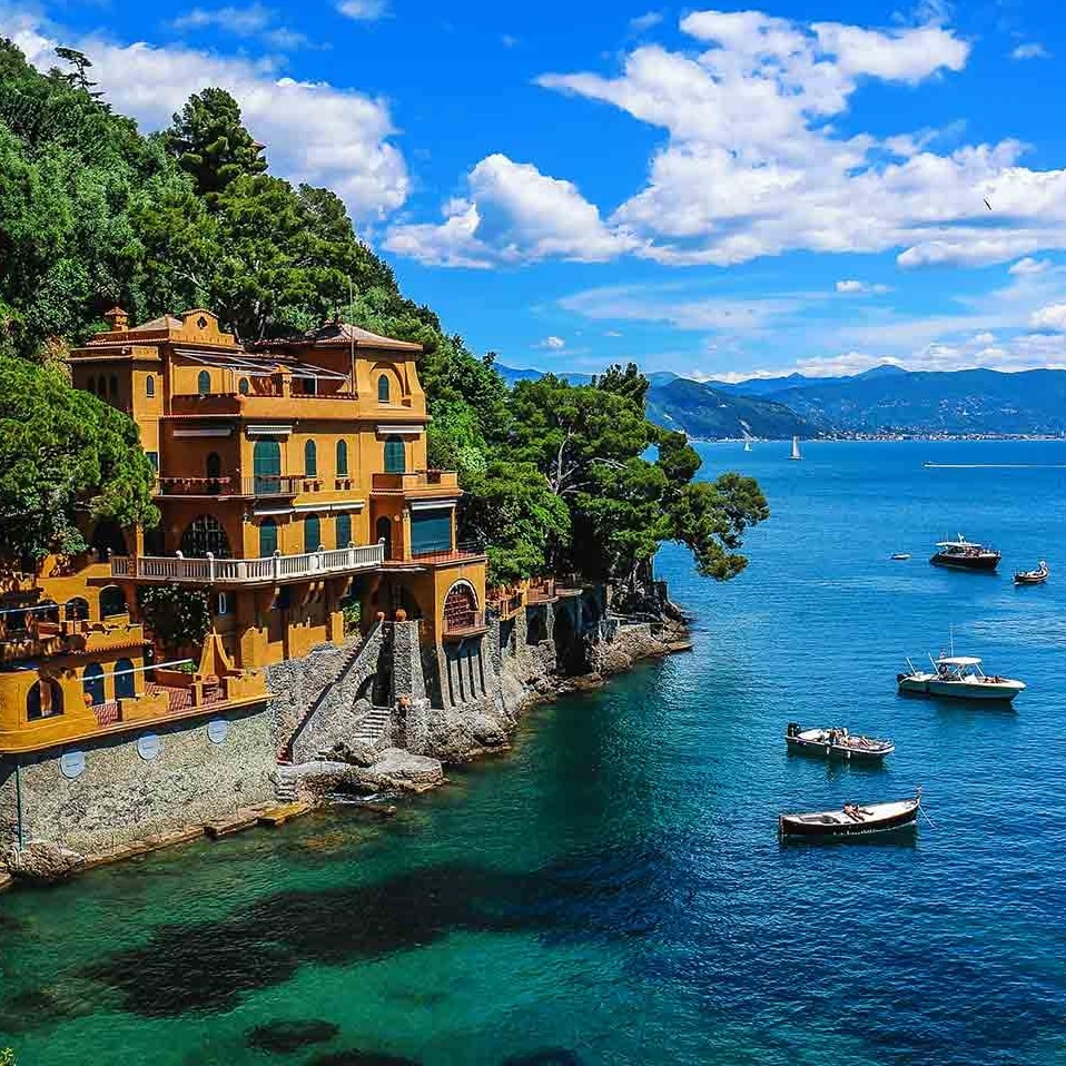genoa italy cliffside view