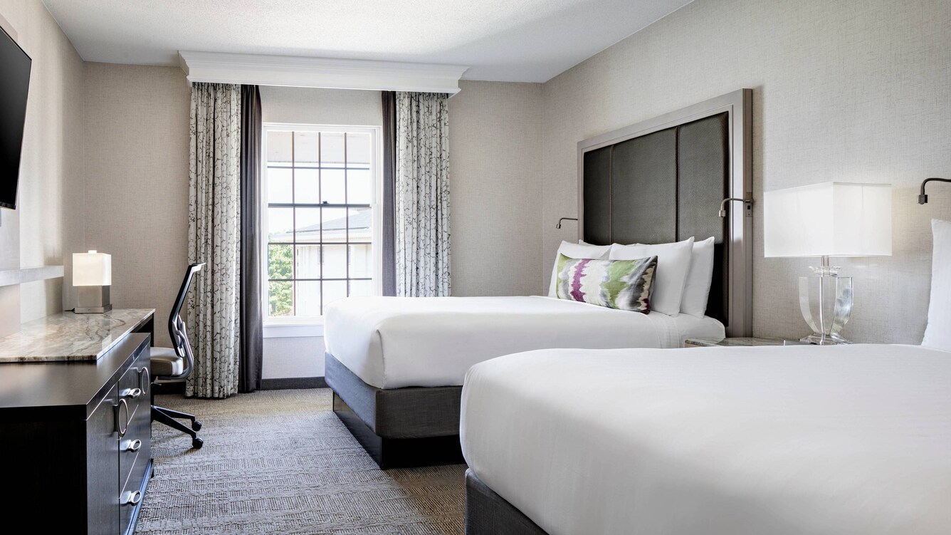 Guest room with two beds.