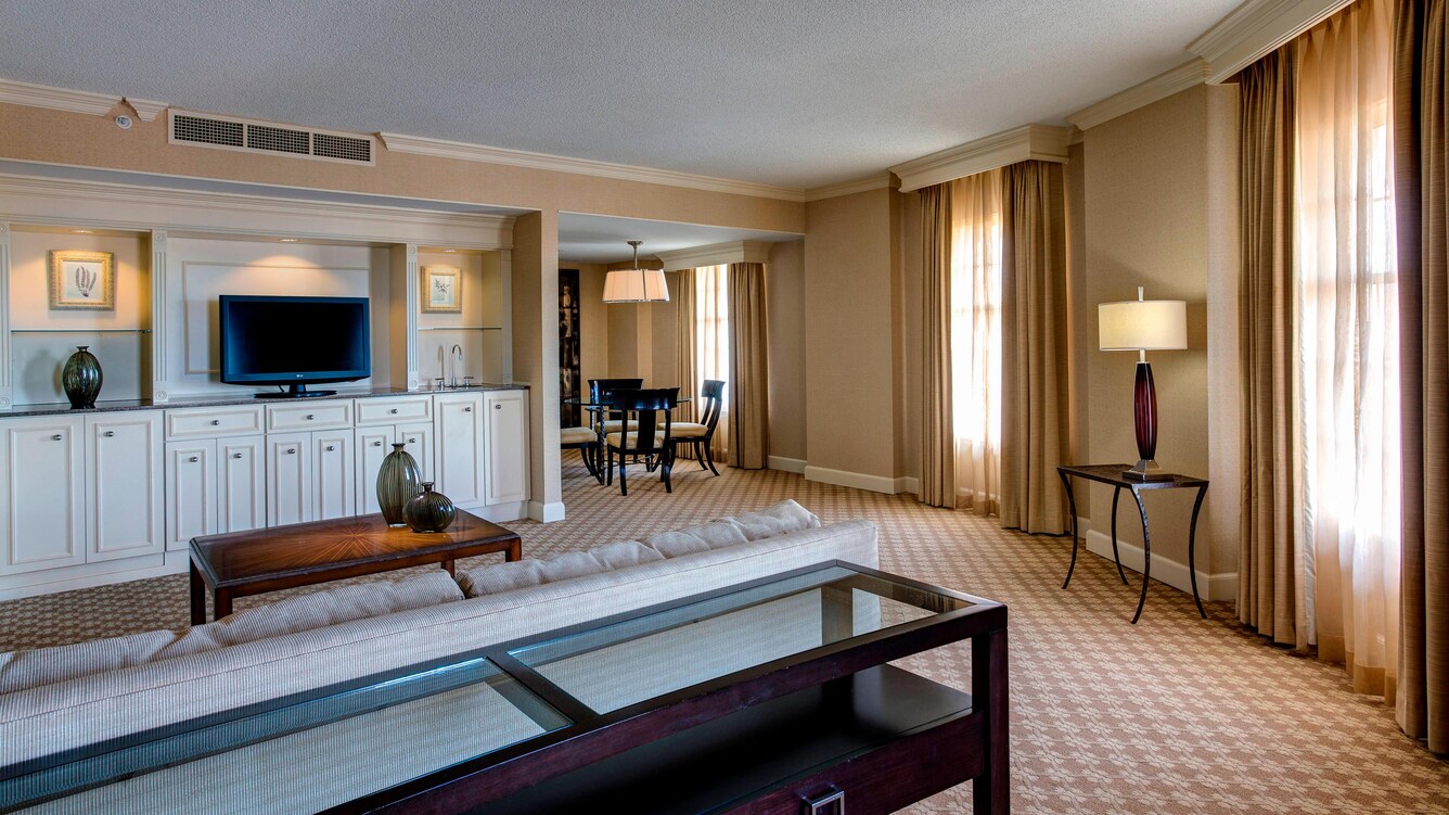 Sitting area and parlor in Suite.