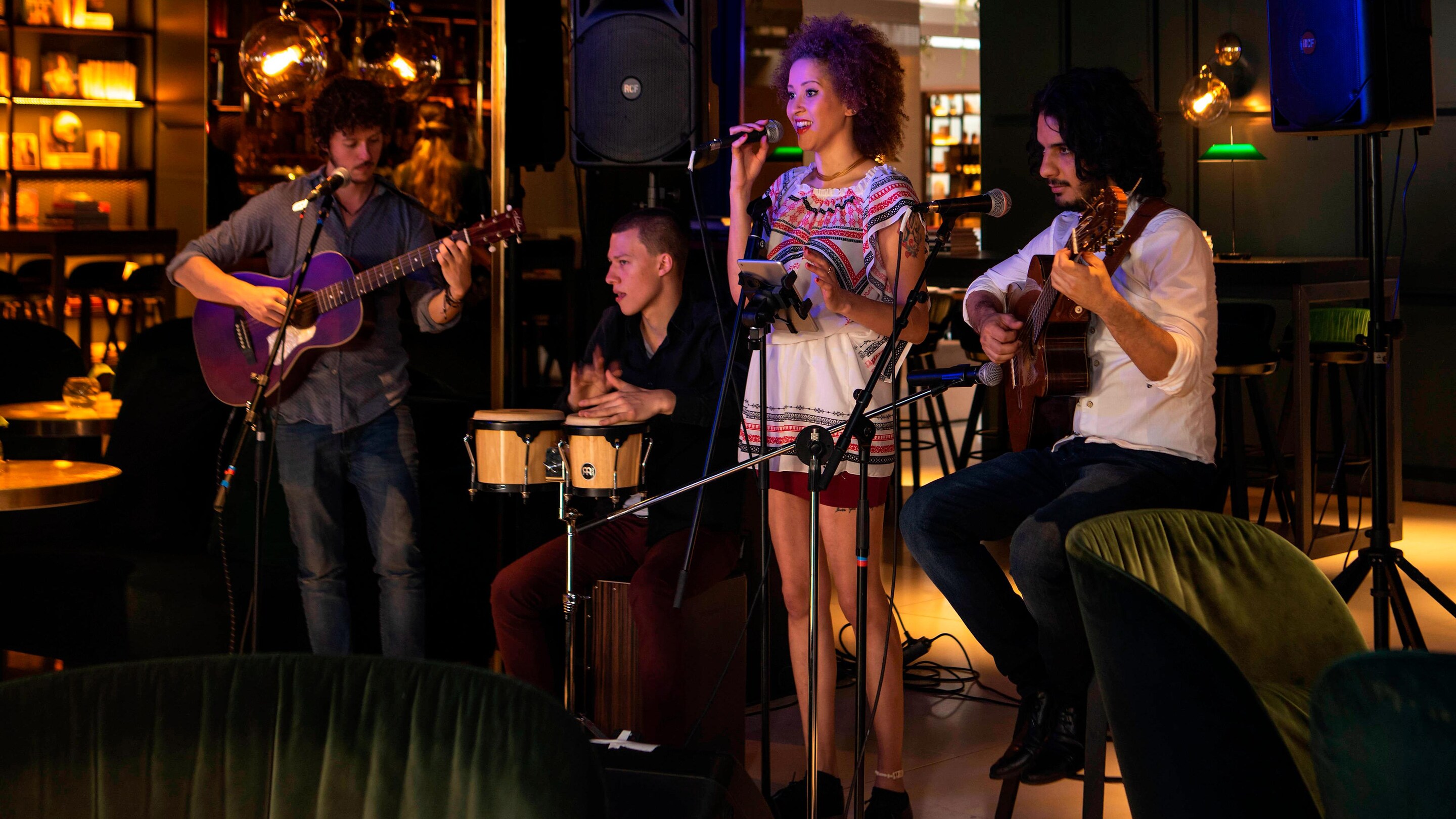musicians performing