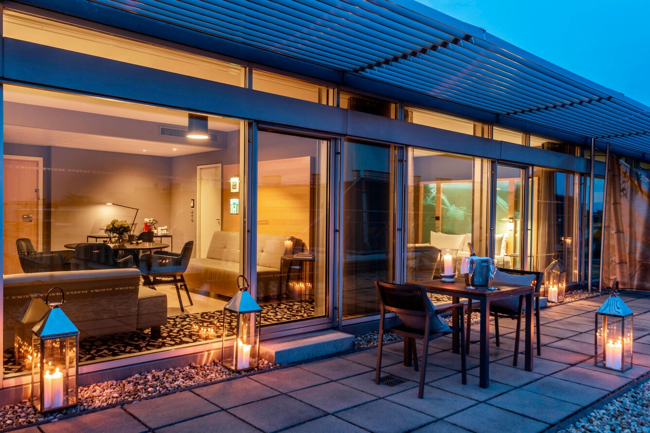 patio outside of suite
