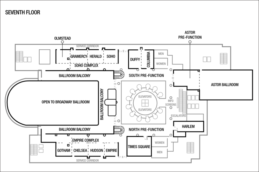 Floor plan seventh floor