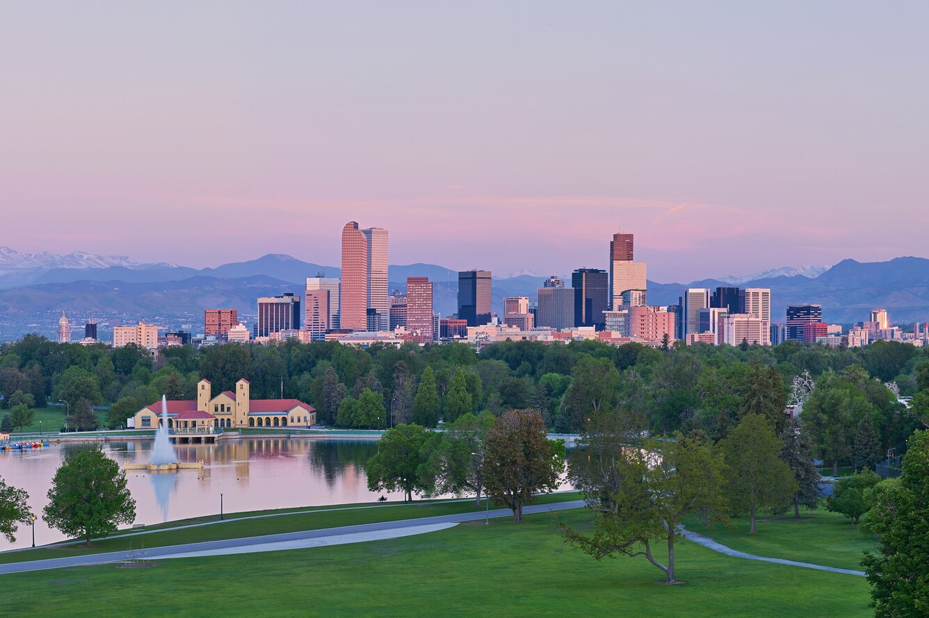 Denver skyline.