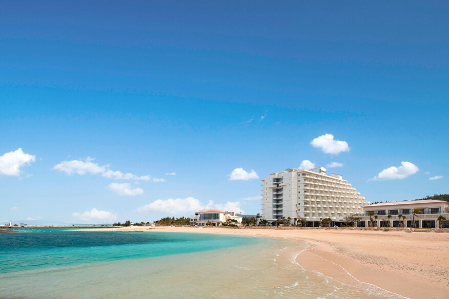 Sunmarina beach view of resort