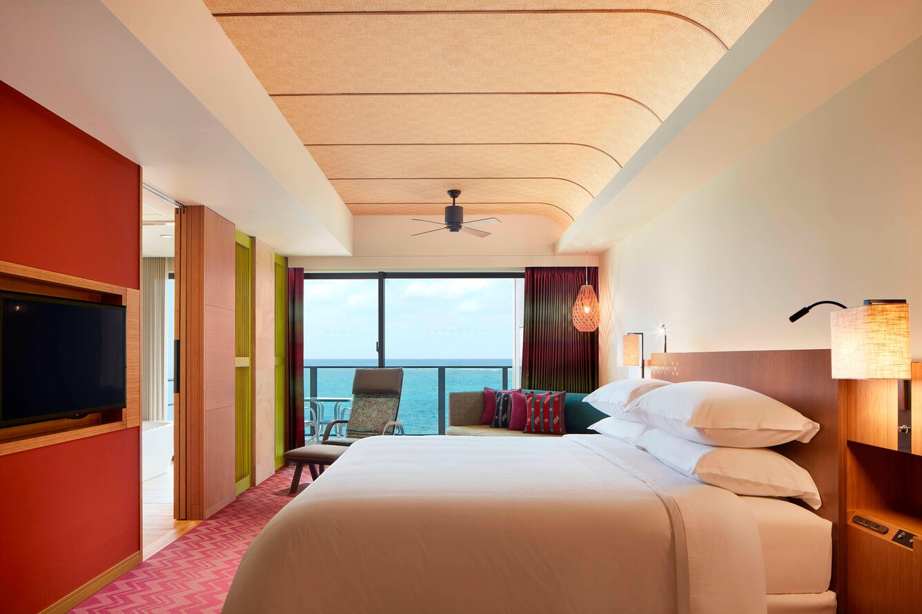 Premium ocean king bed guest room with balcony