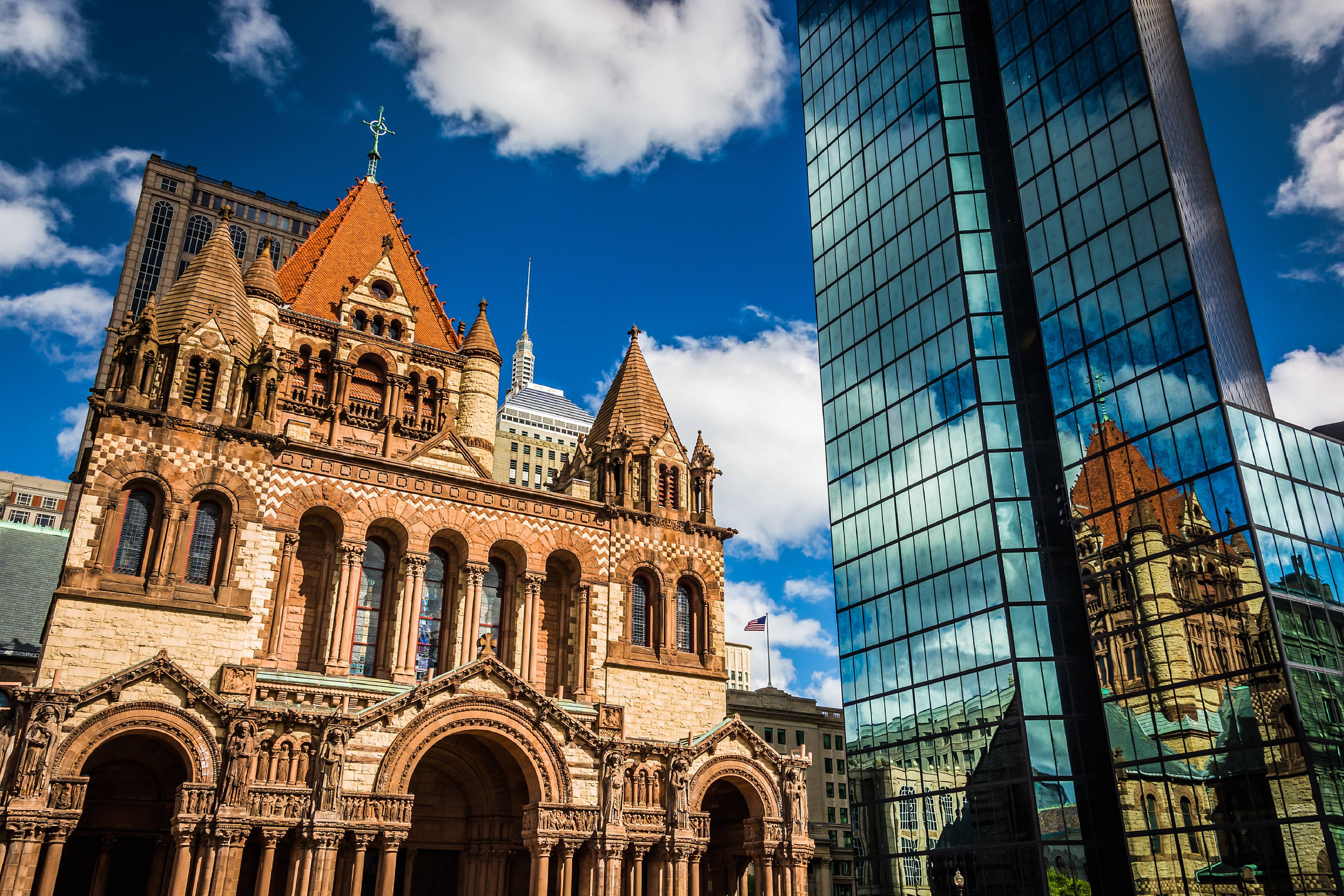Trinity Church and the John Hancock Building