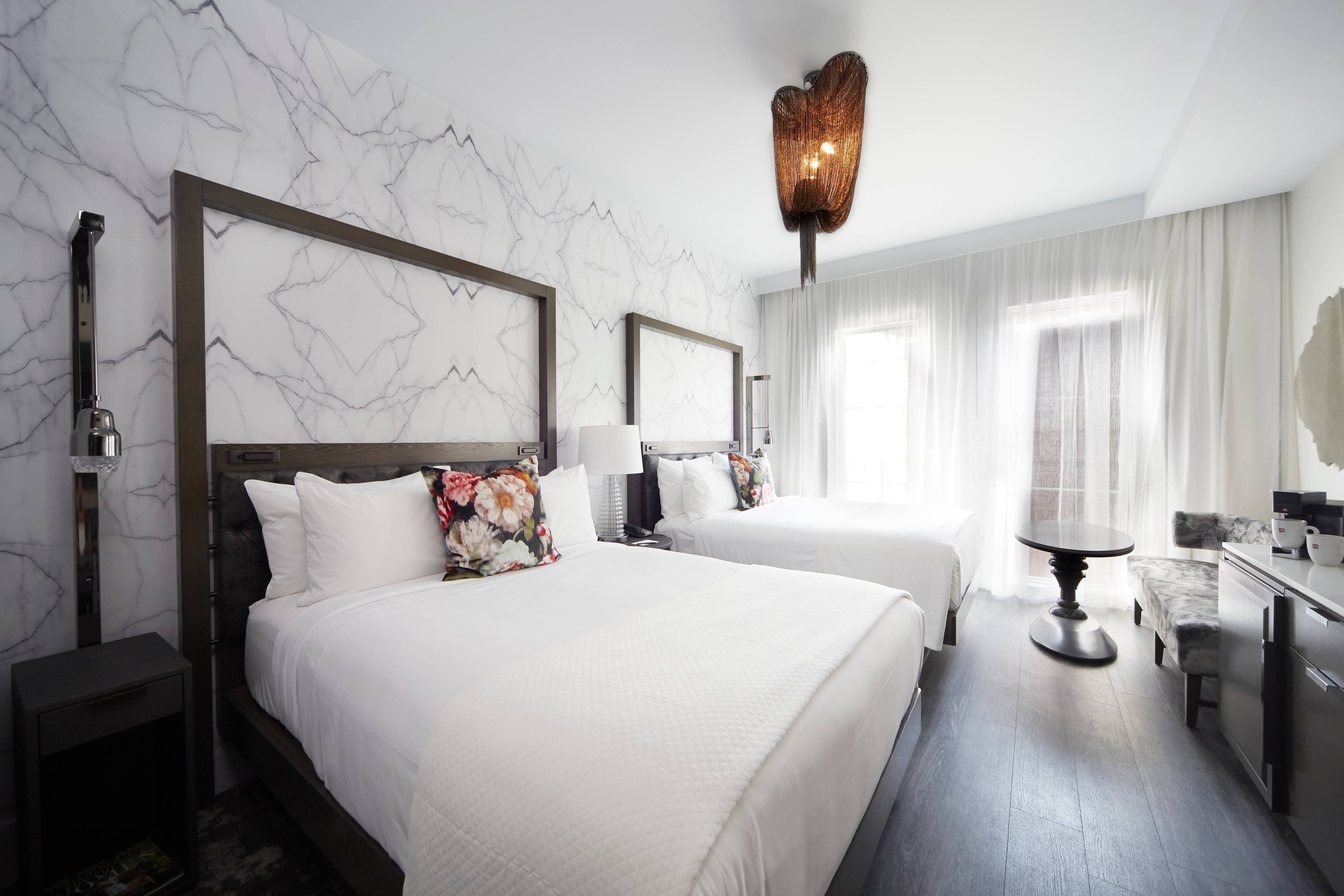 Guest room with two queen beds