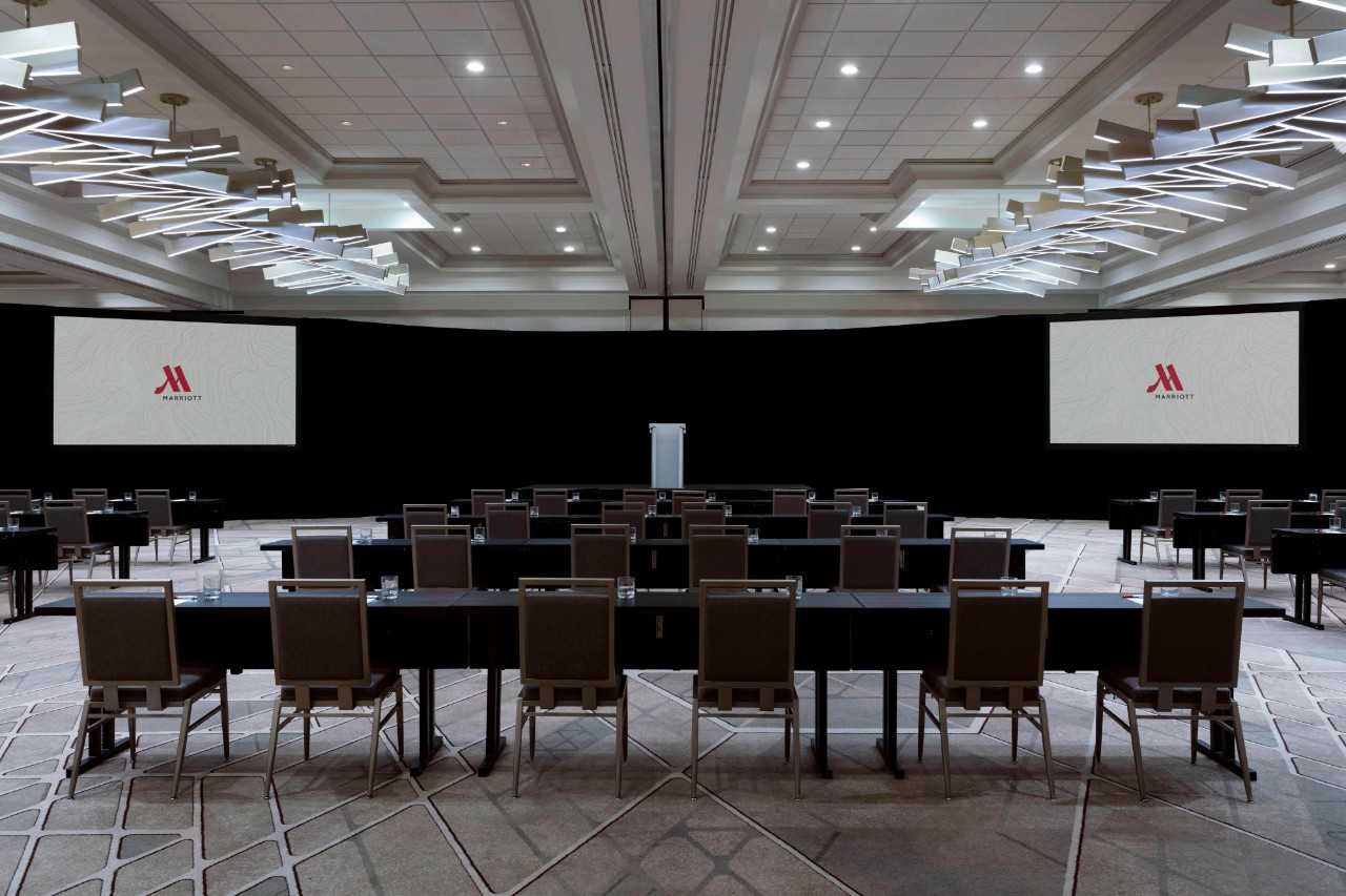 Ballroom classroom setup.