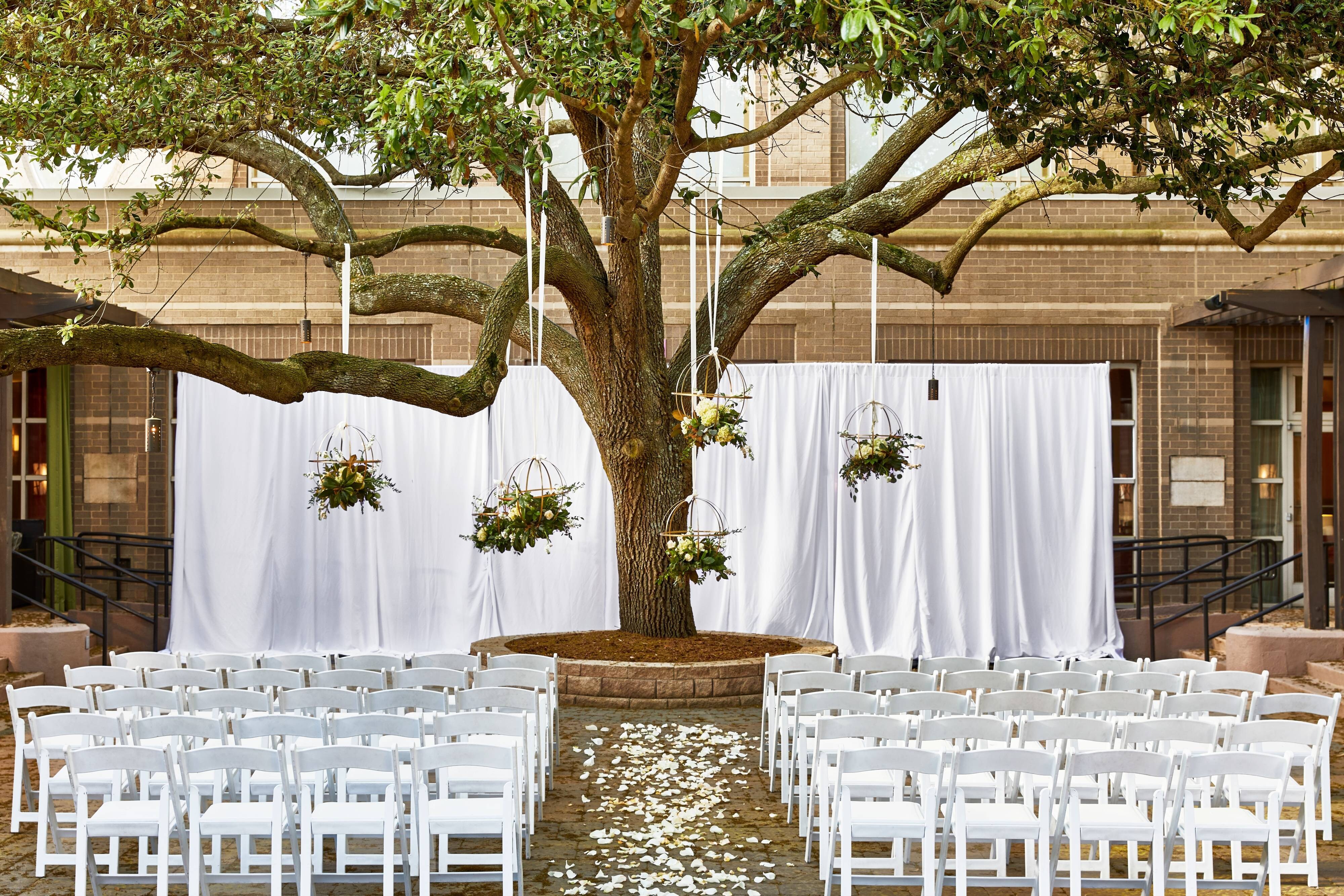 Outdoor ceremony.