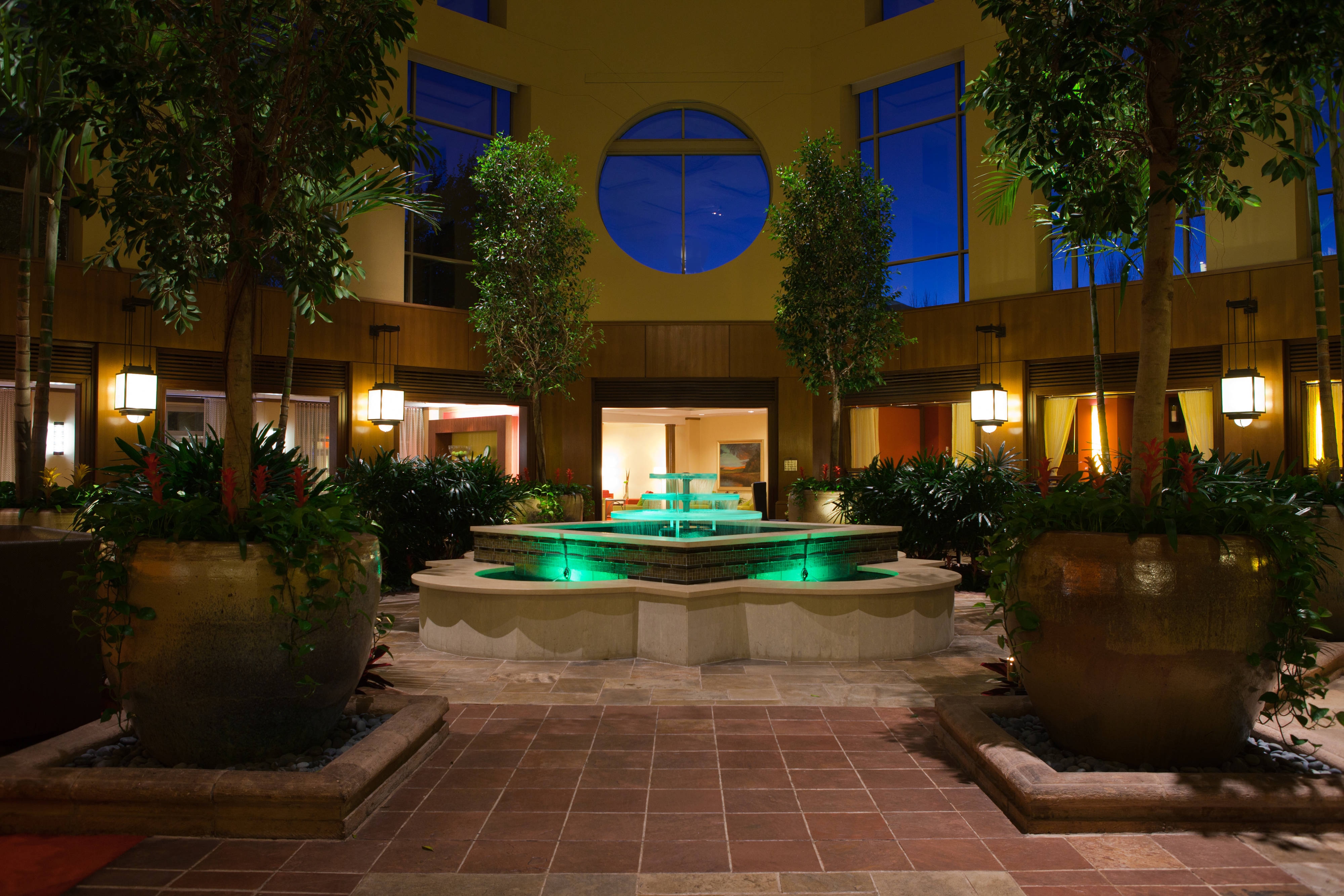 Outdoor fountain.