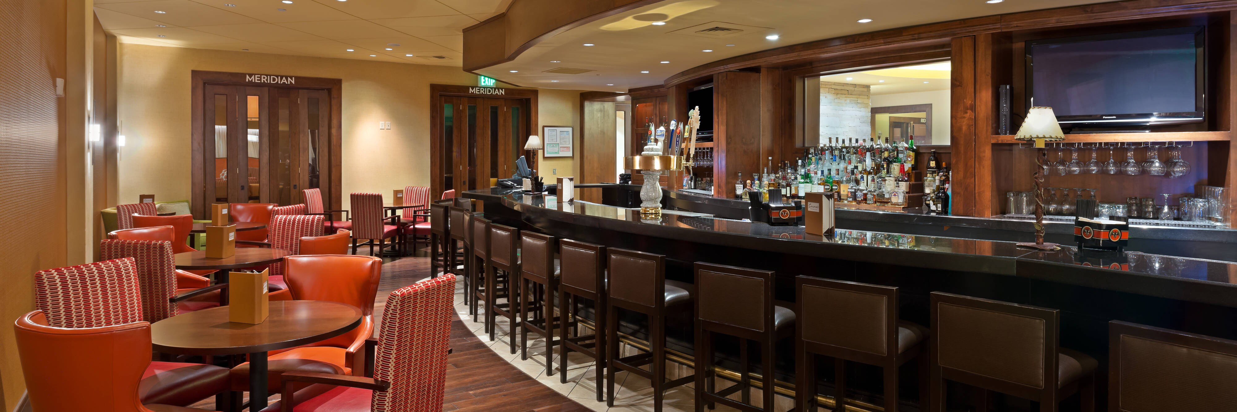 Bar seating.