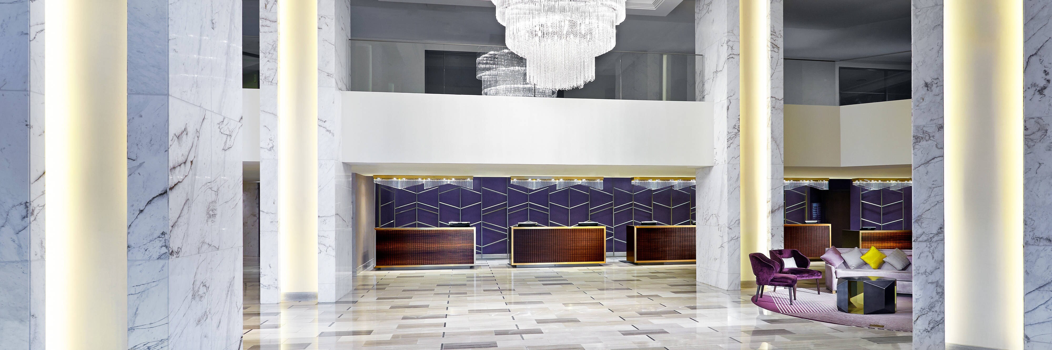 Hotel lobby.