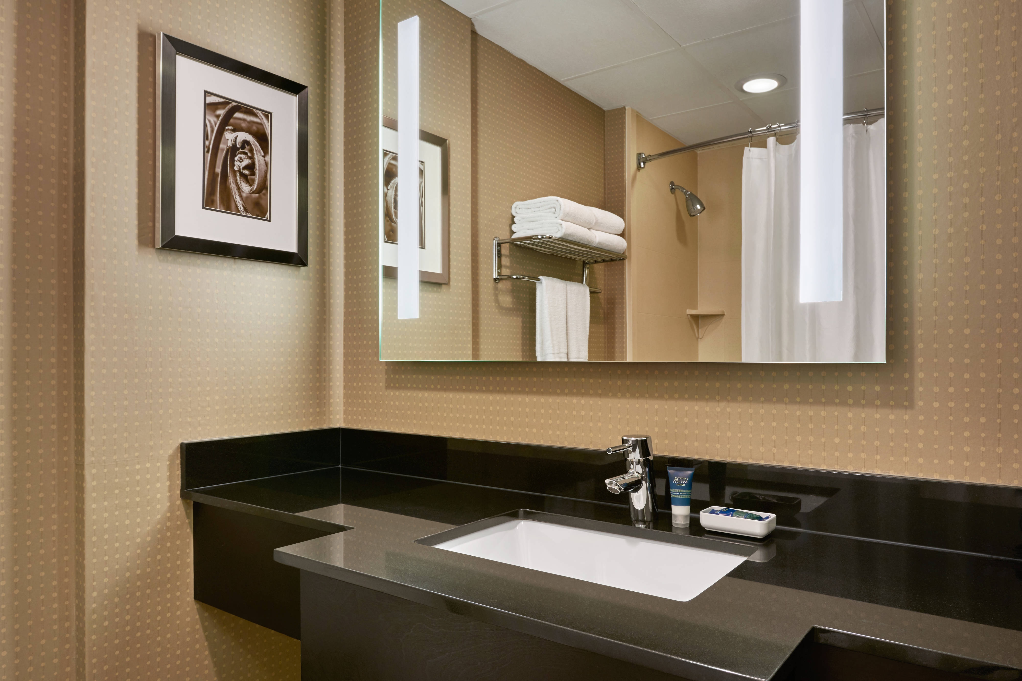 Guest room bathroom