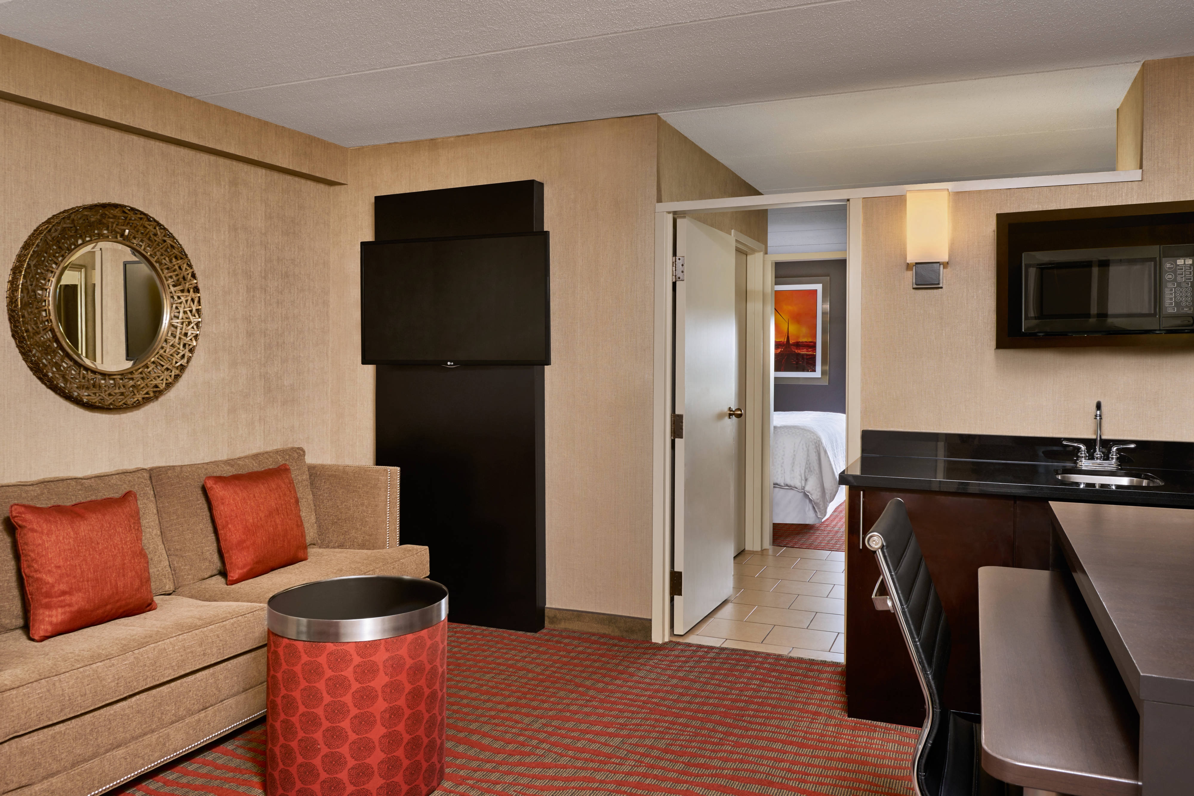 Guest suite seating area