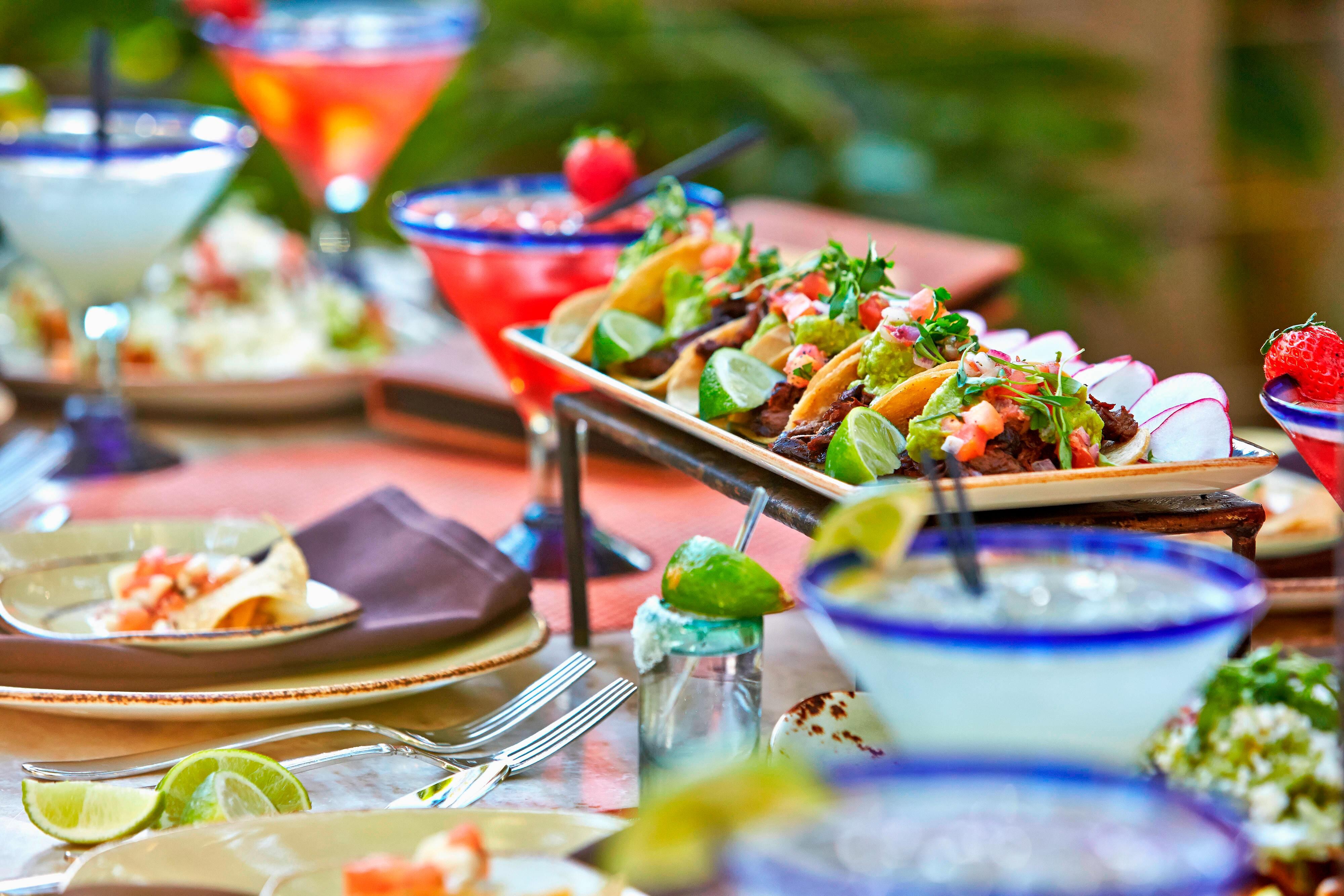 Tacos and cocktails