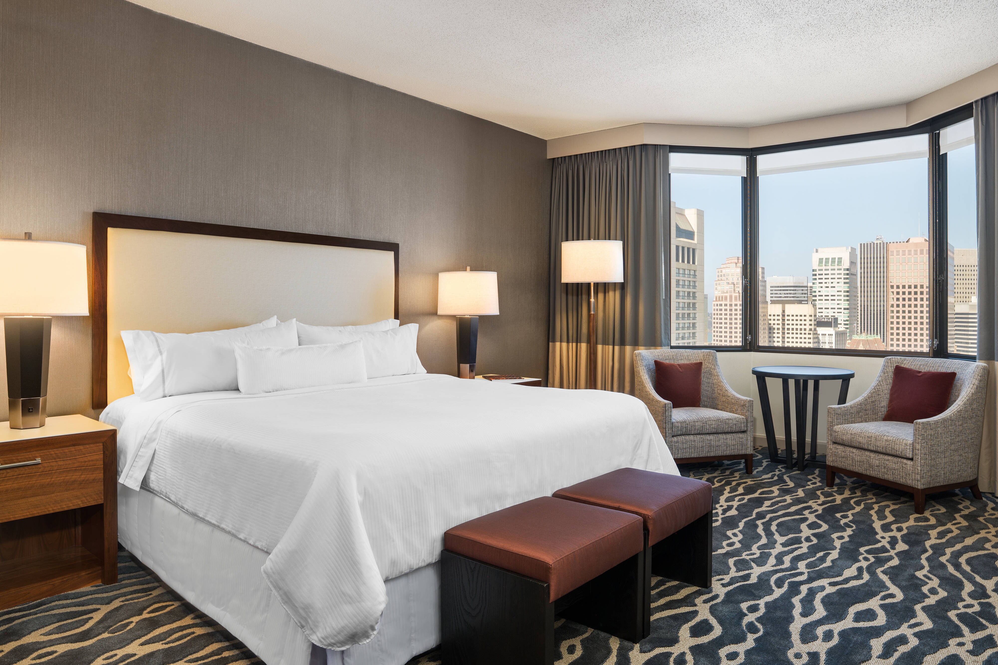 Guest room with city view