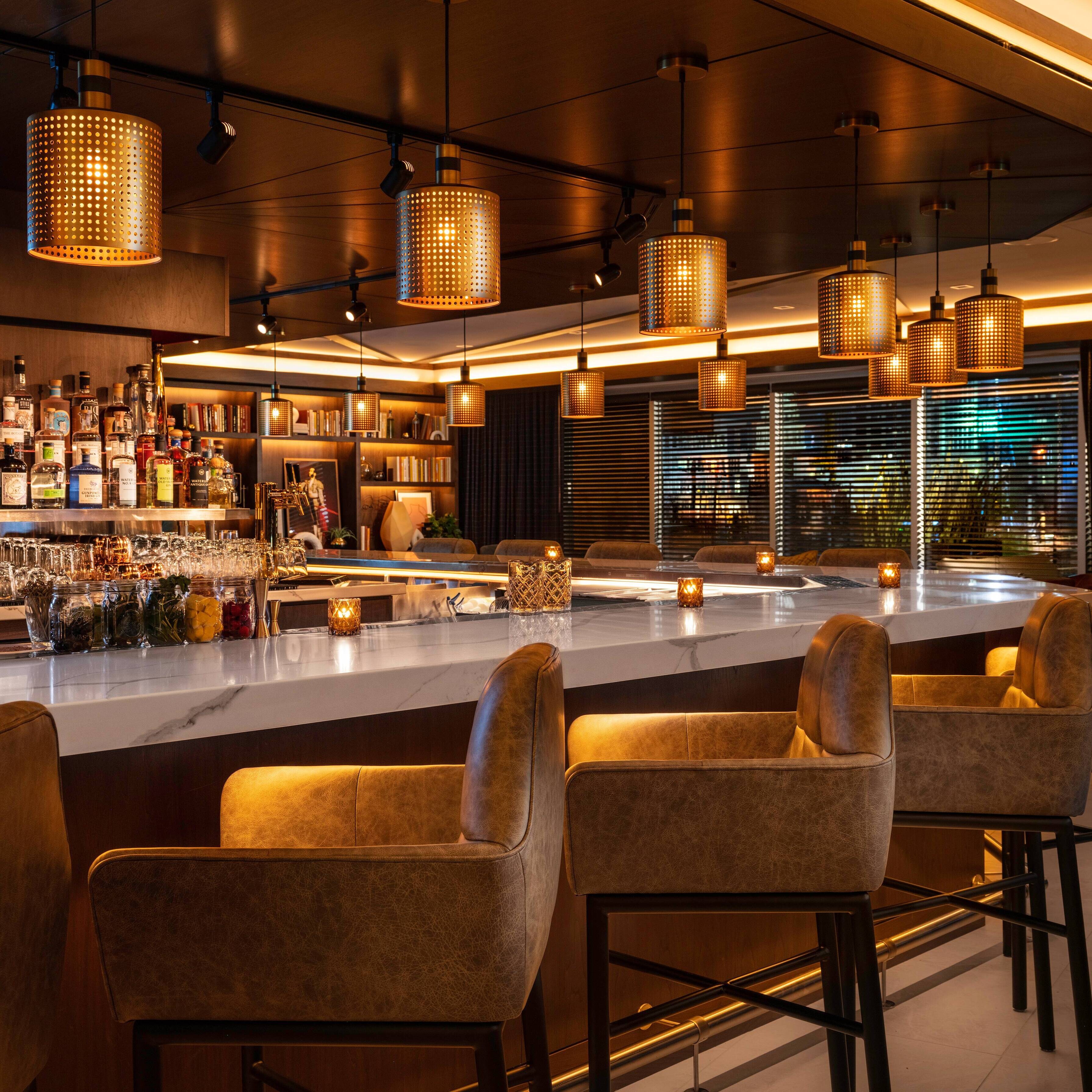 Bar seating area