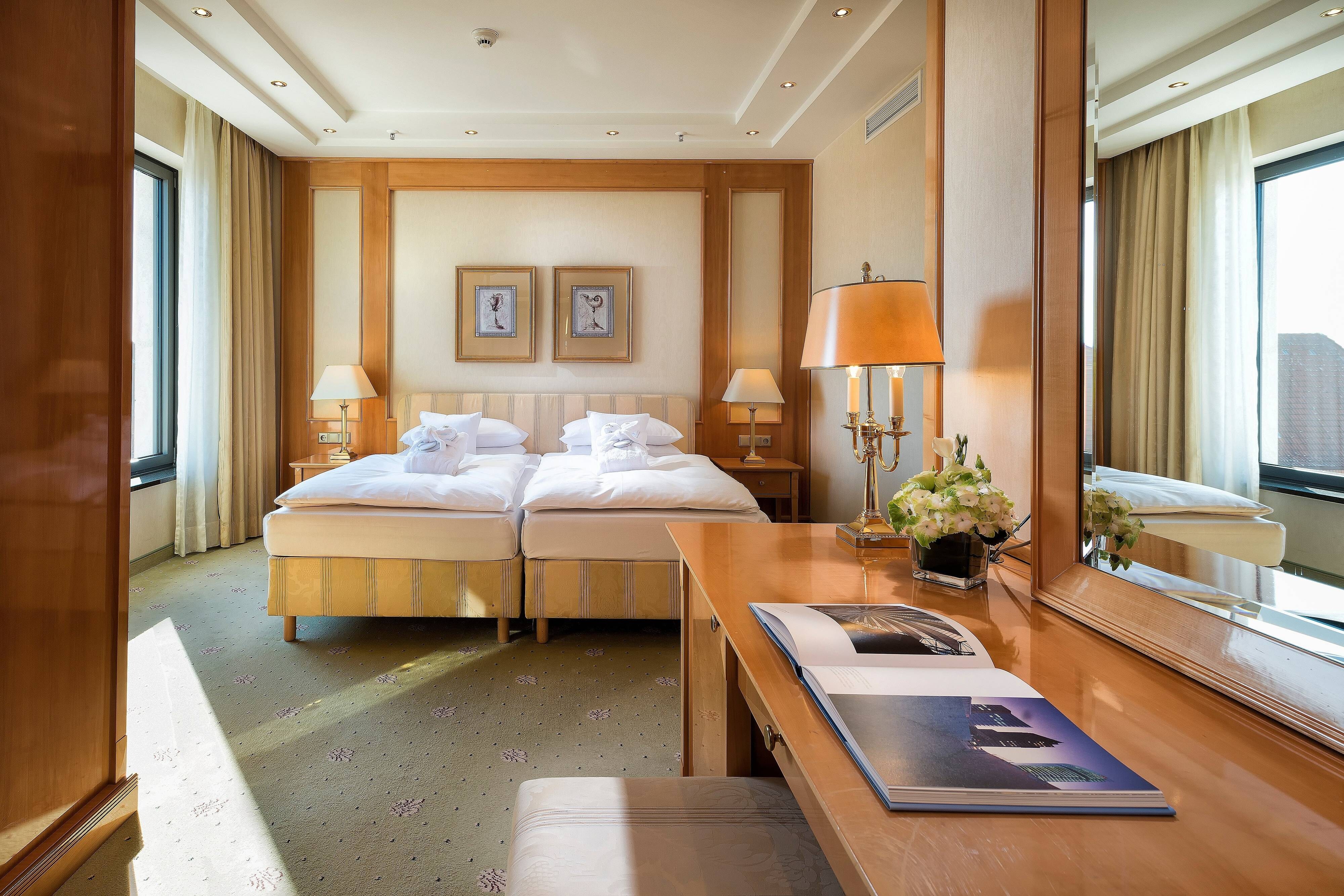 Superior executive bed and desk
