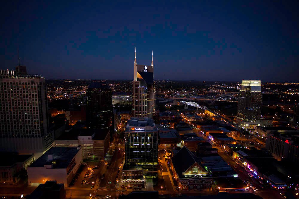 Nashville skyline at night