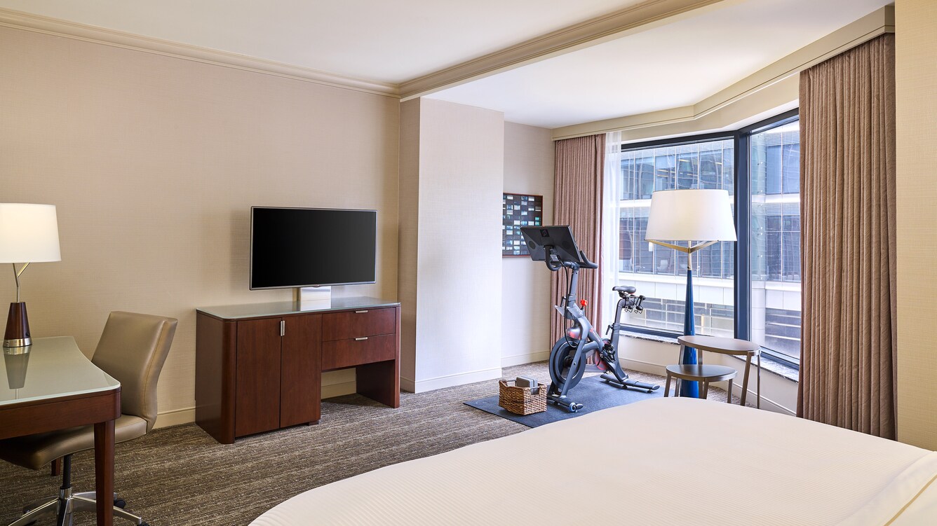 King Peloton Workout Guest Room