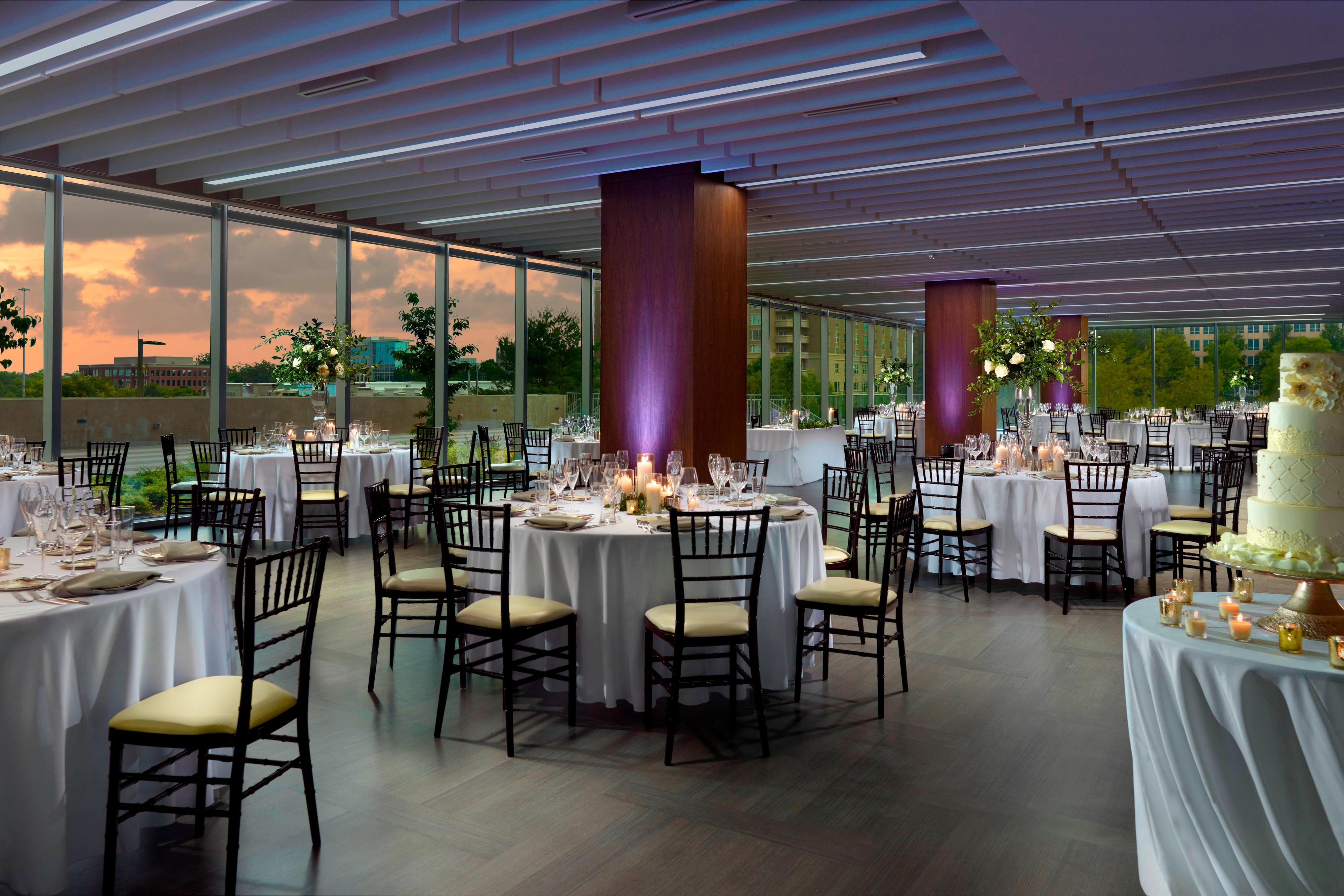 Ballroom reception setup