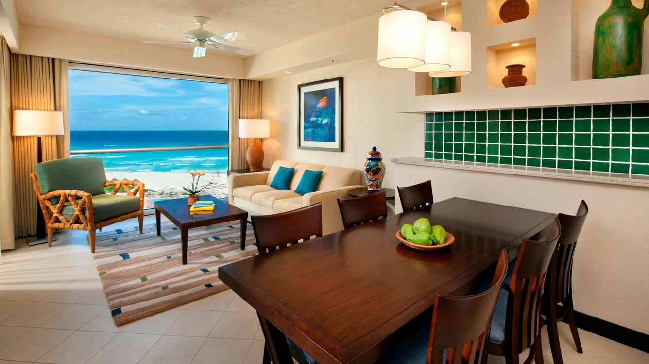 Ocean Front One & Two-Bedroom Villa - Living Area