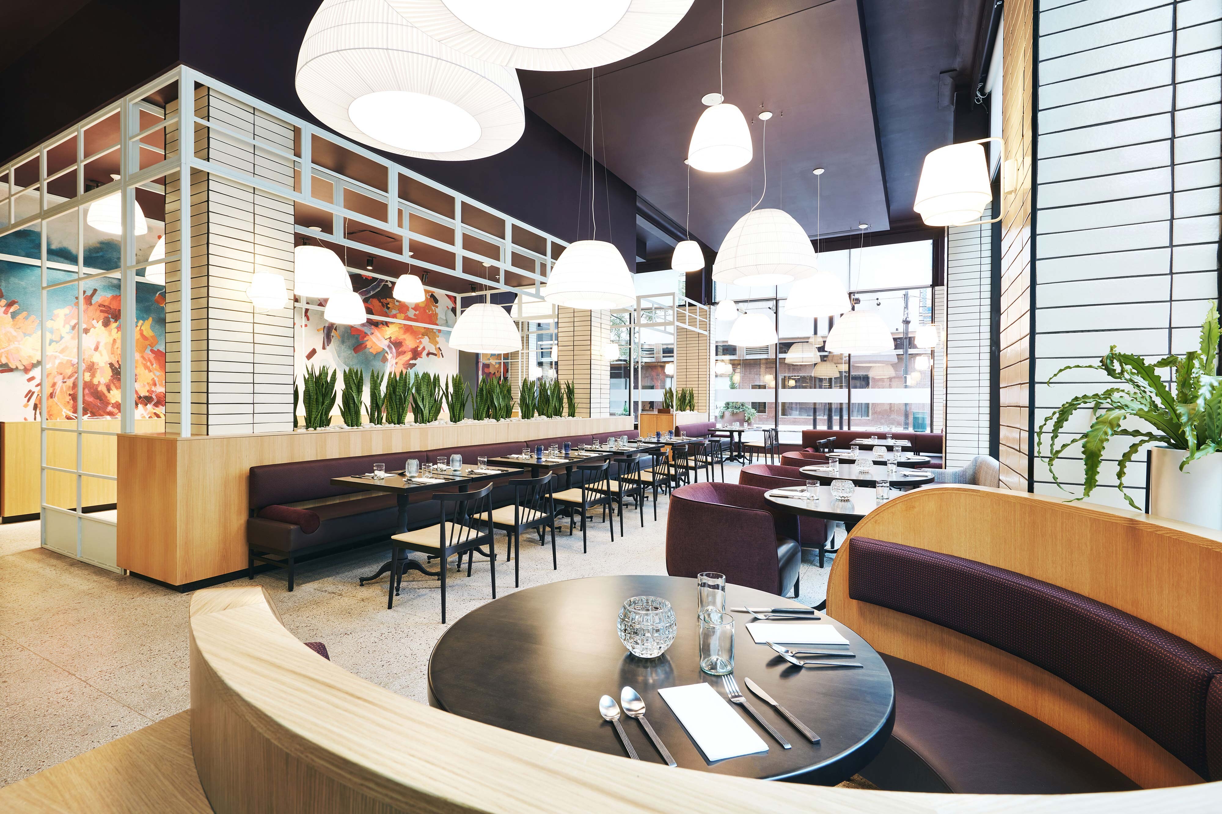 Khora Restaurant booths and seating