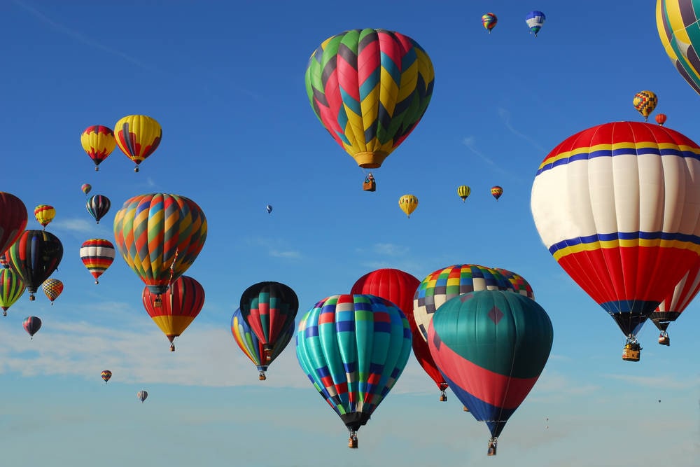 Hot air balloons