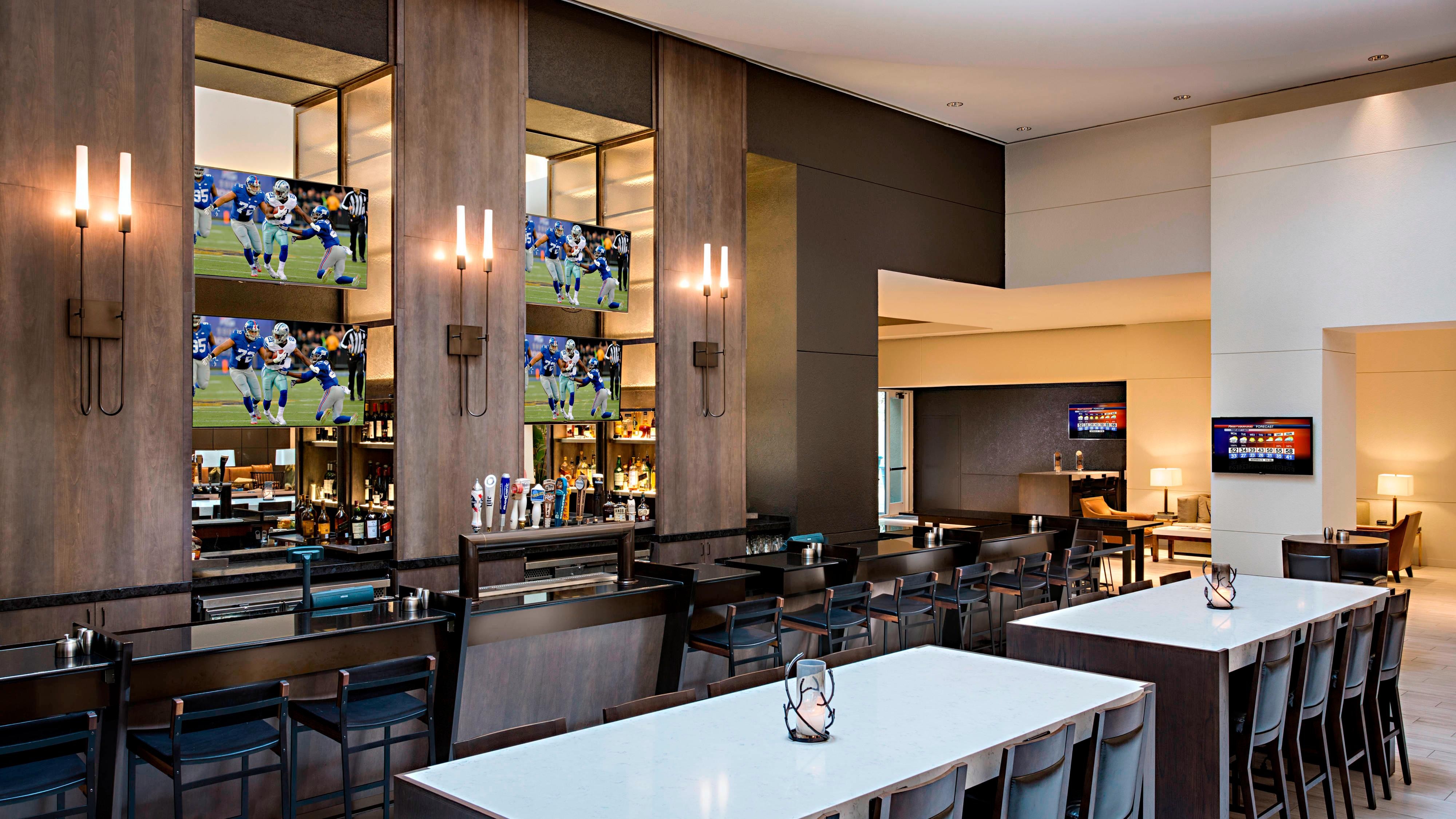 Greatroom bar with TVs