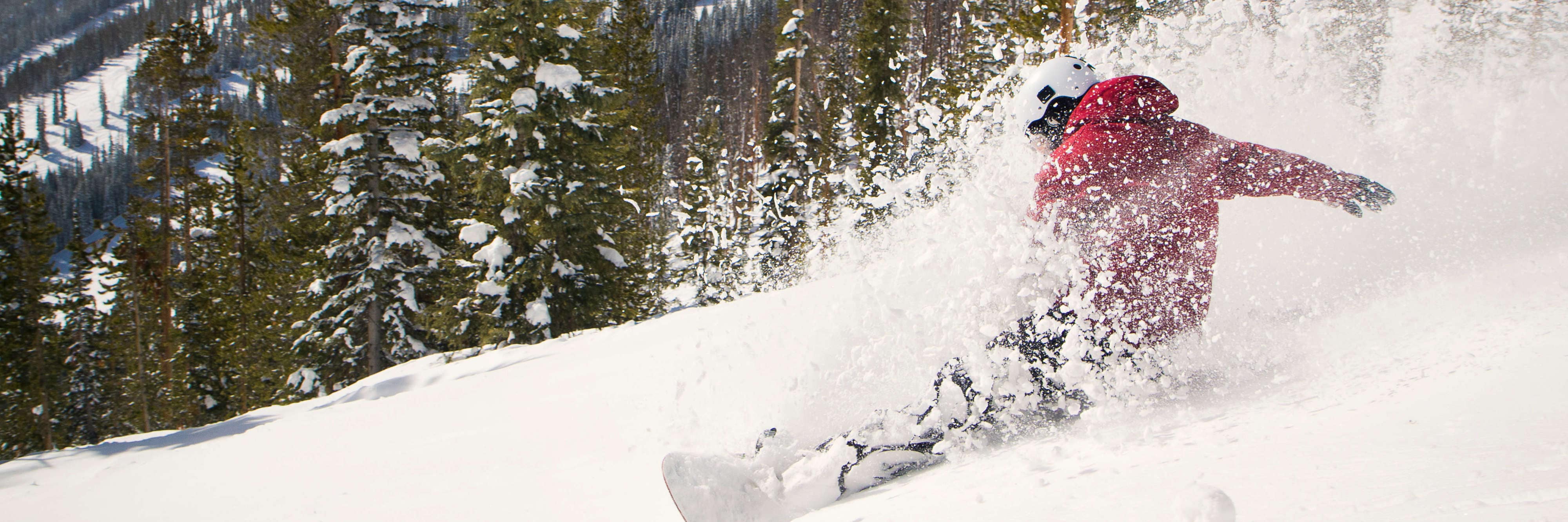 Person snowboarding