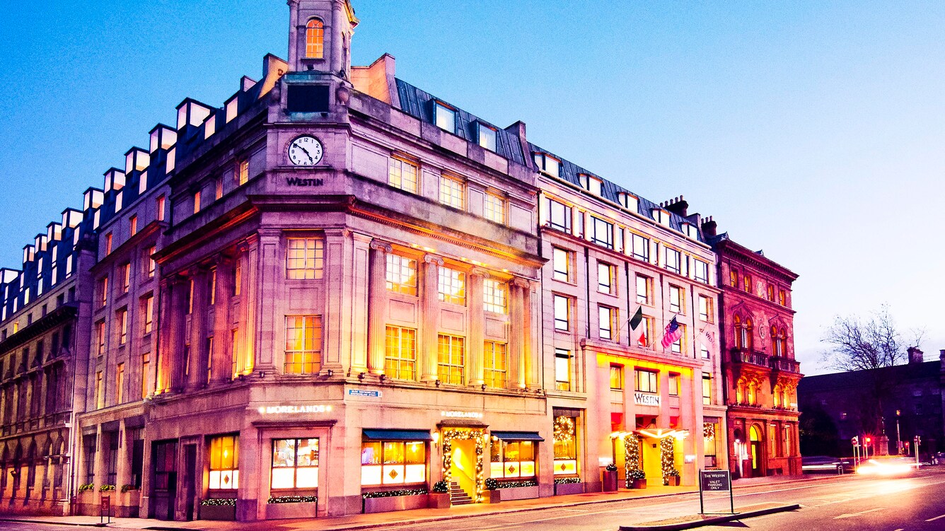 Exterior at night