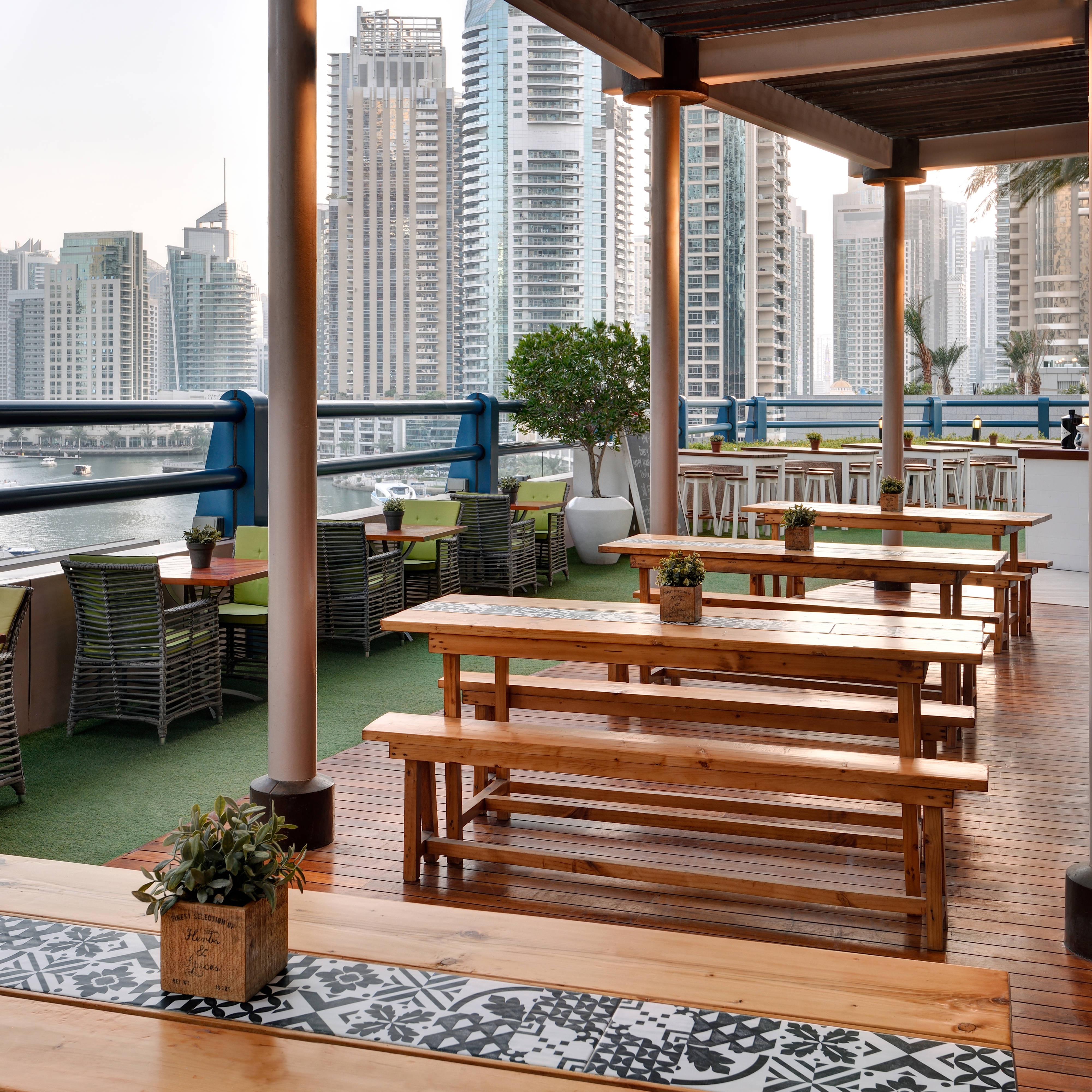 Sitzbereich auf dem Außenpatio