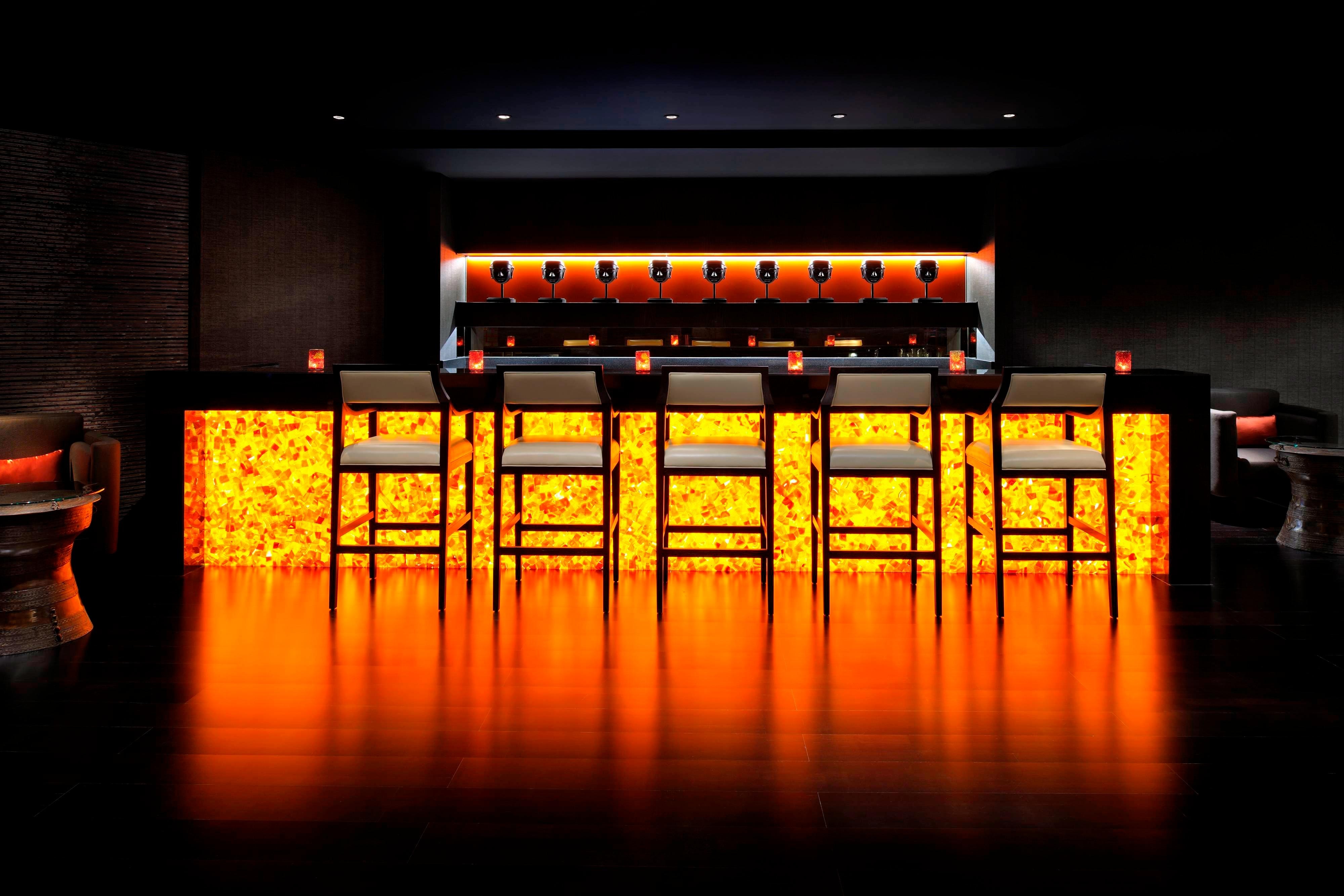 Bar seating area