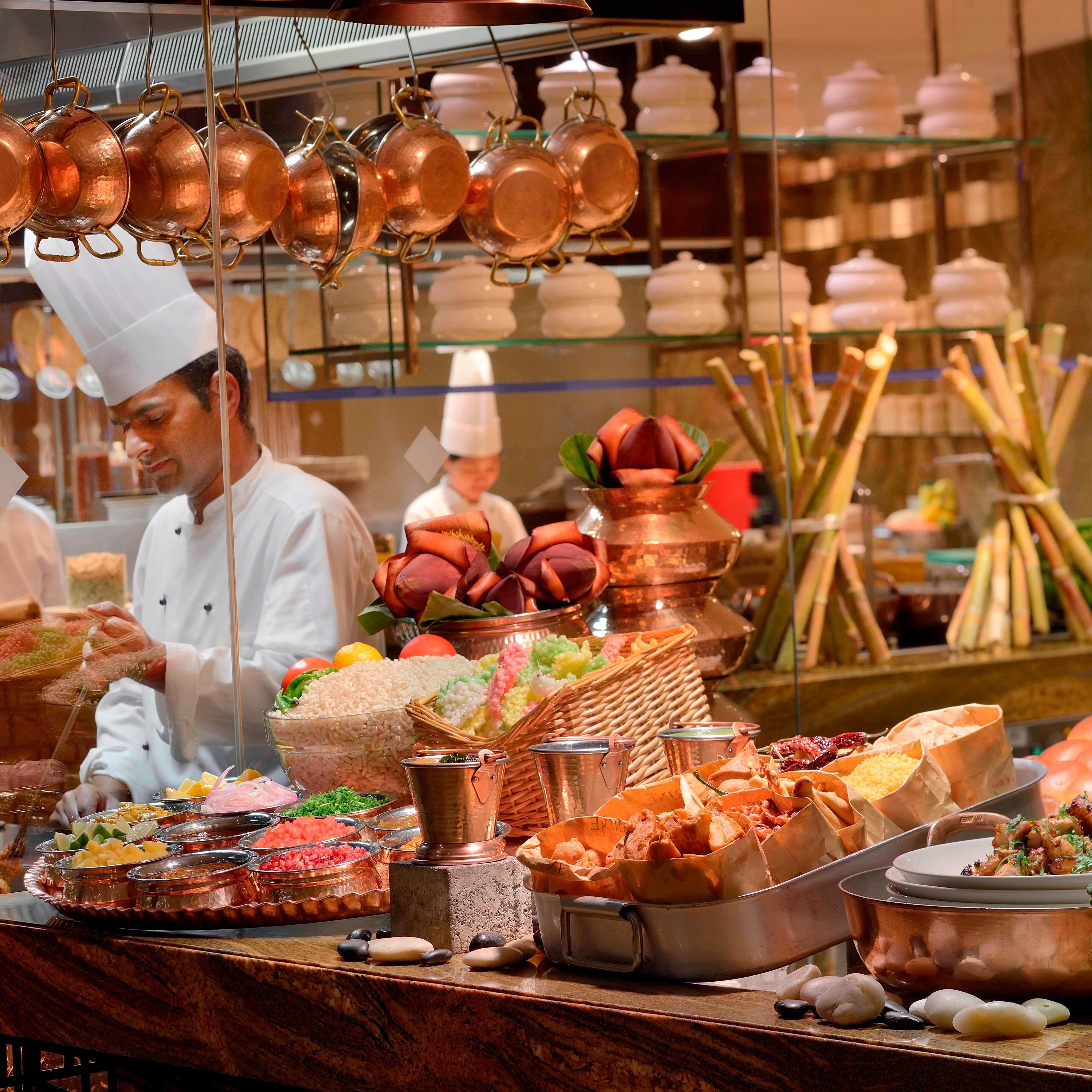 Chefs working in a kitchen