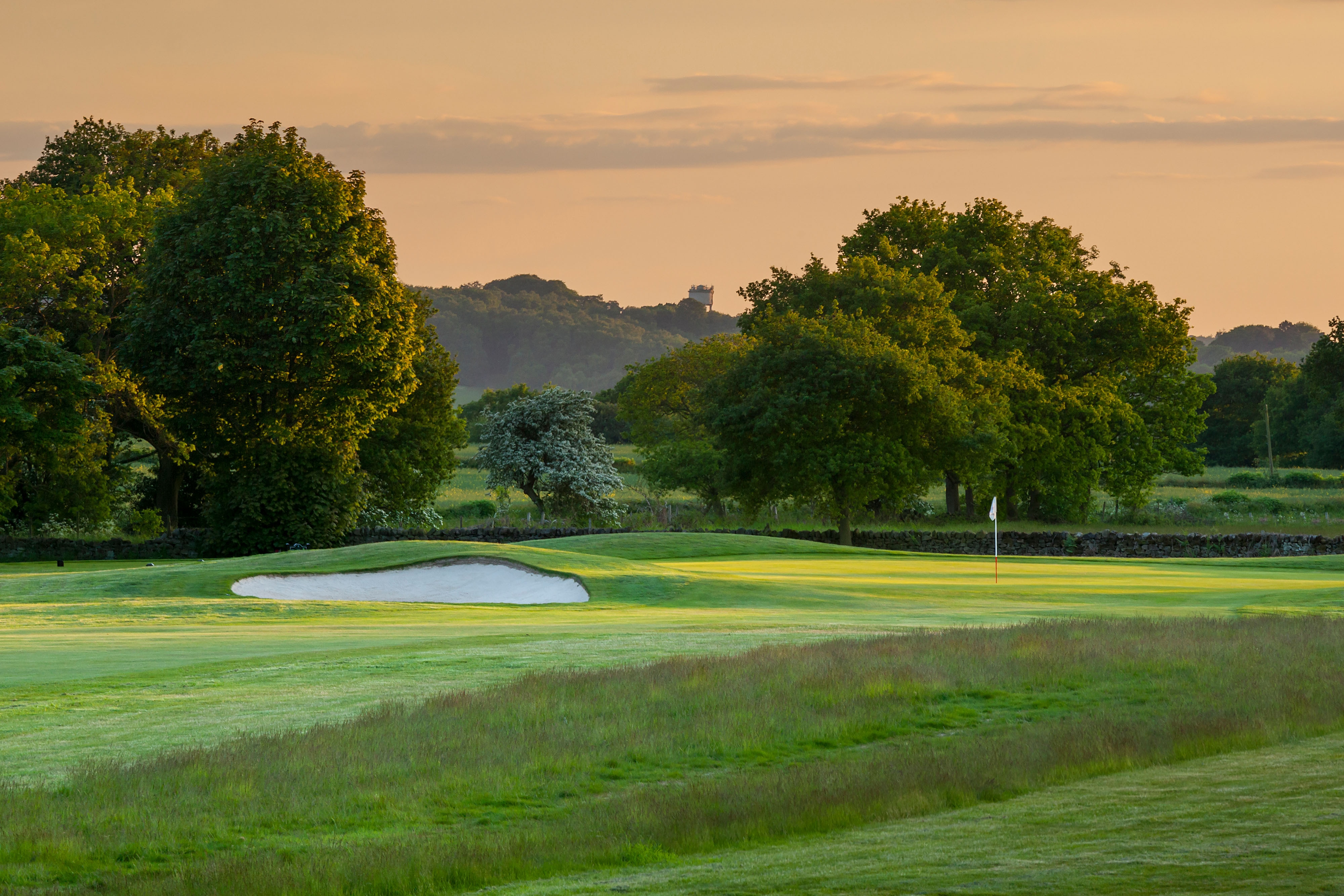 Golf course at dawn