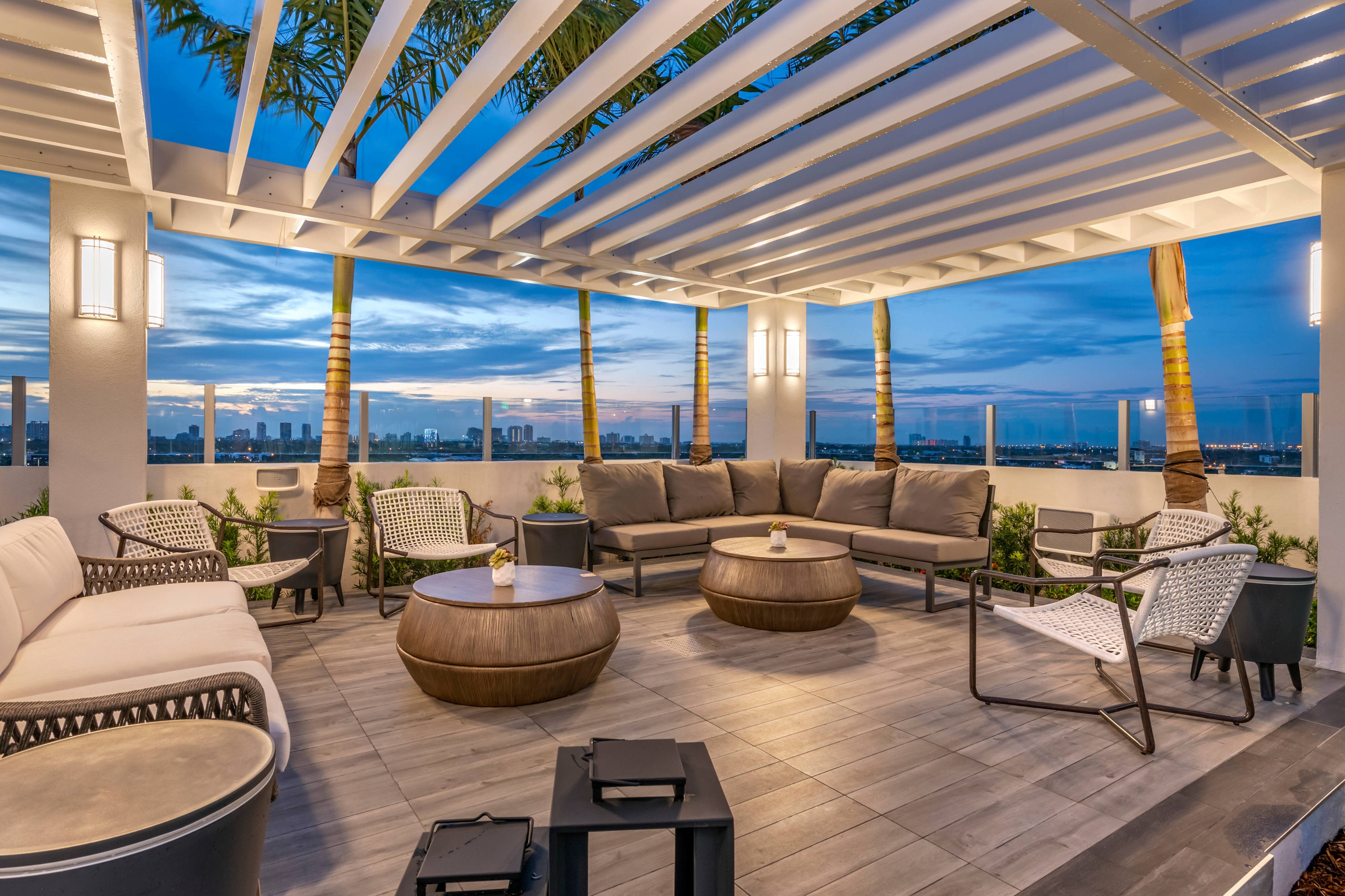 Rooftop pergola