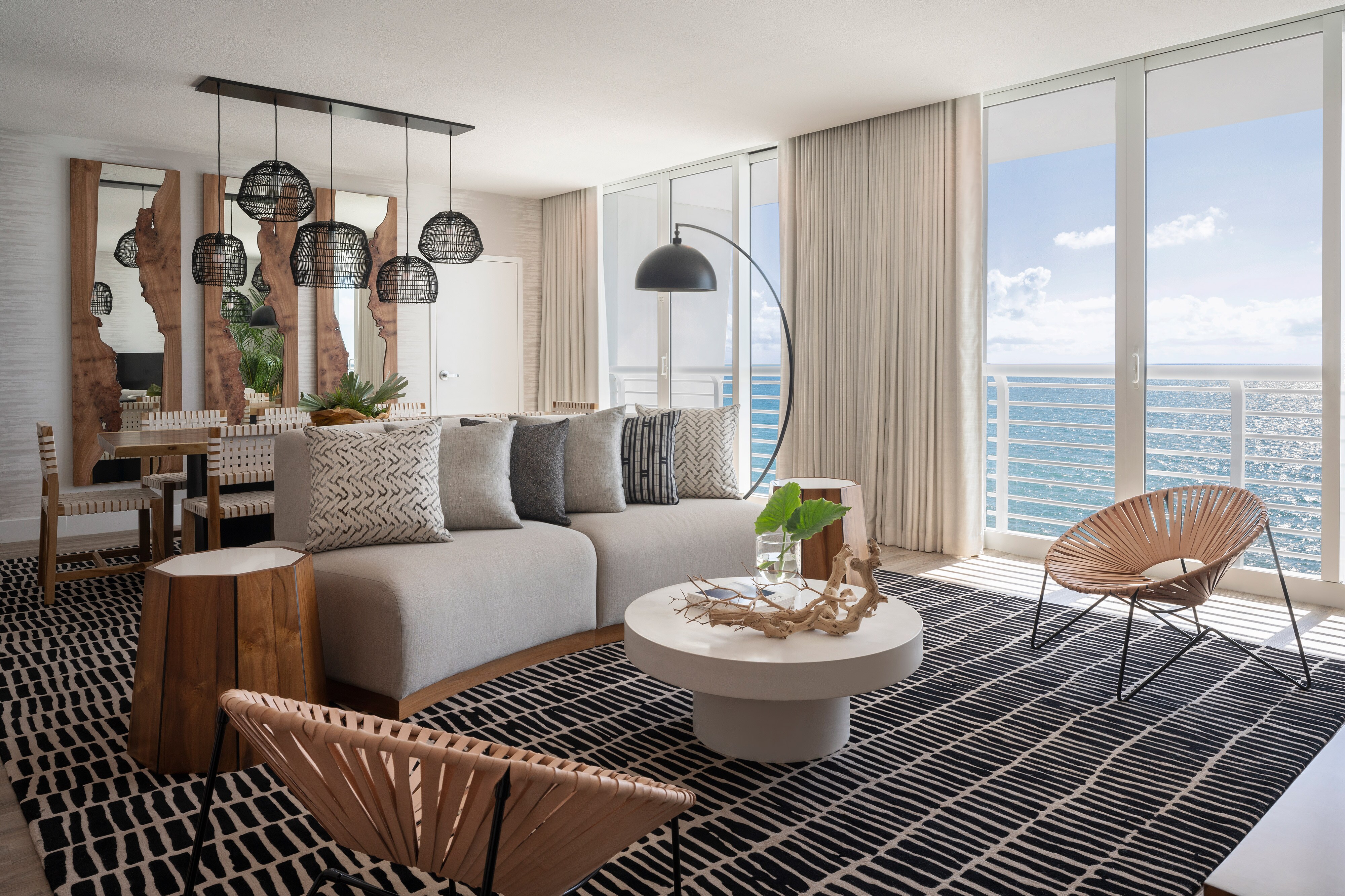 Presidential suite living room ocean view