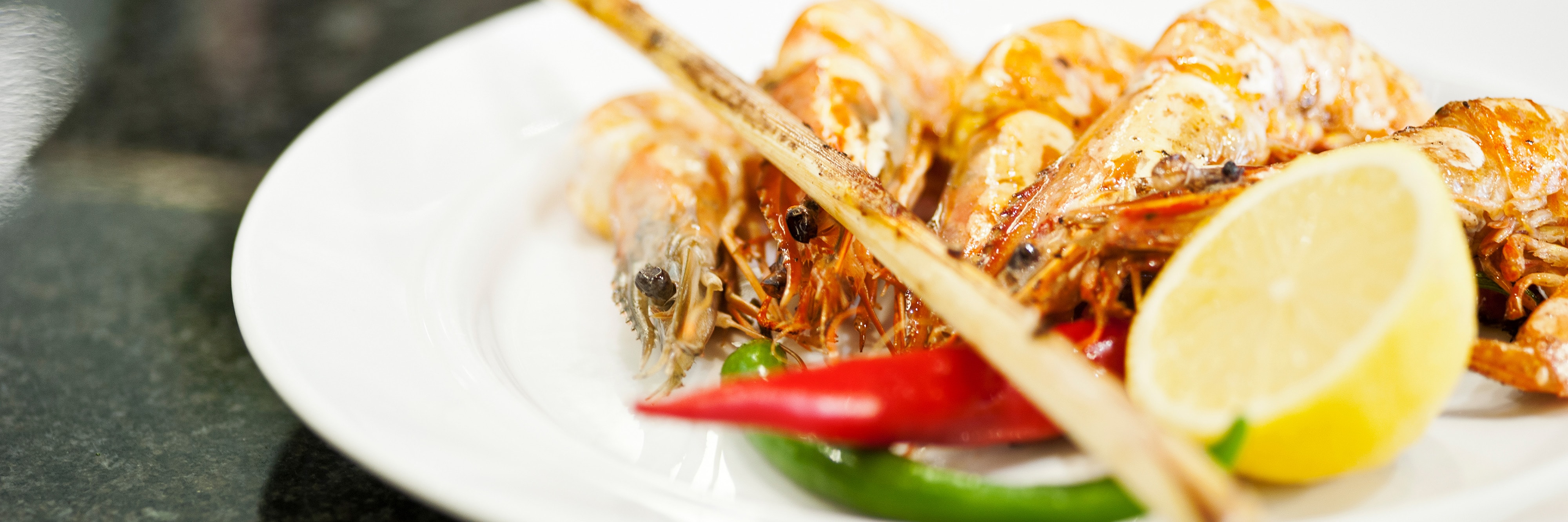A plate of seafood tapas
