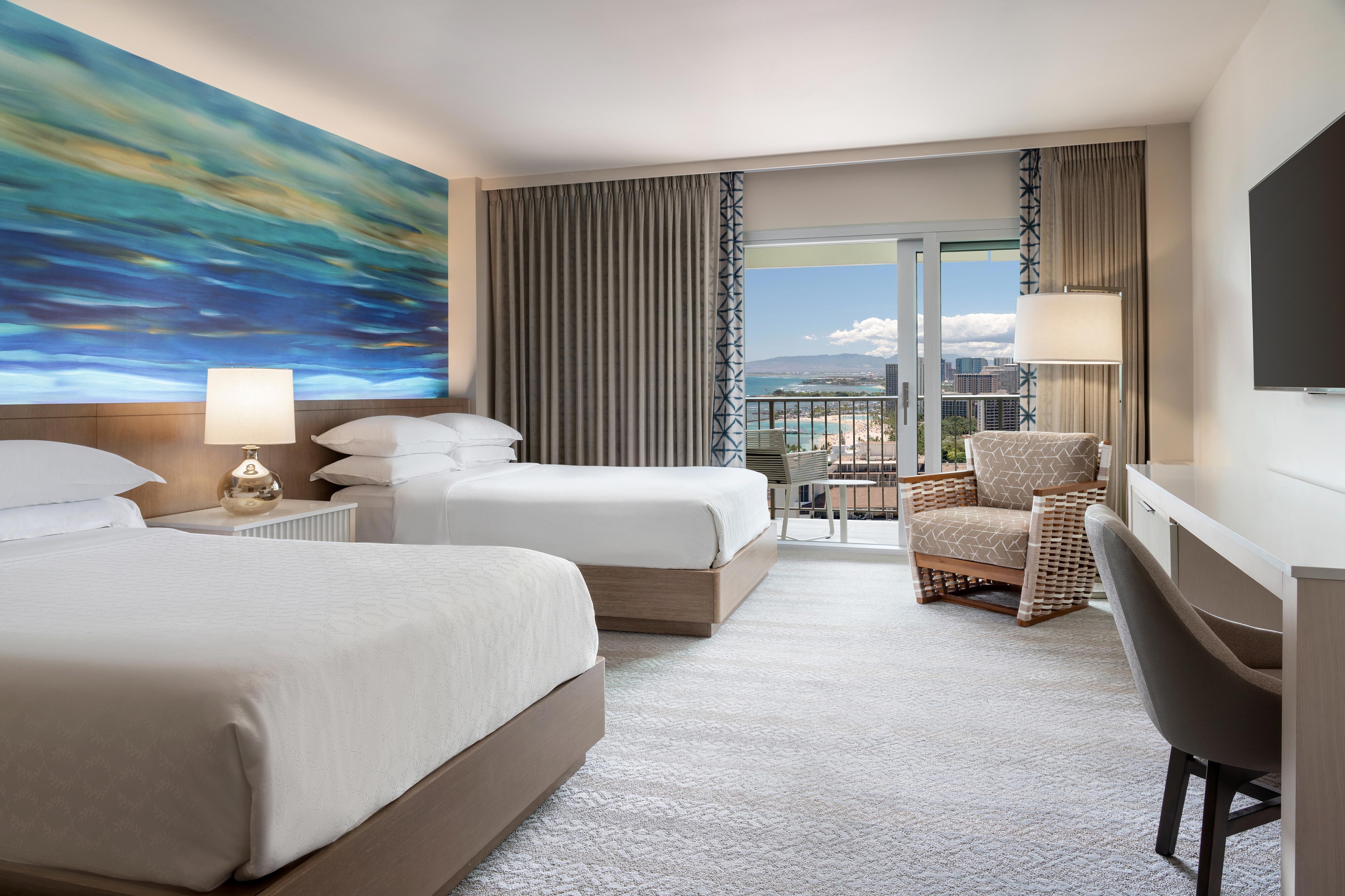 Guest room with two beds
