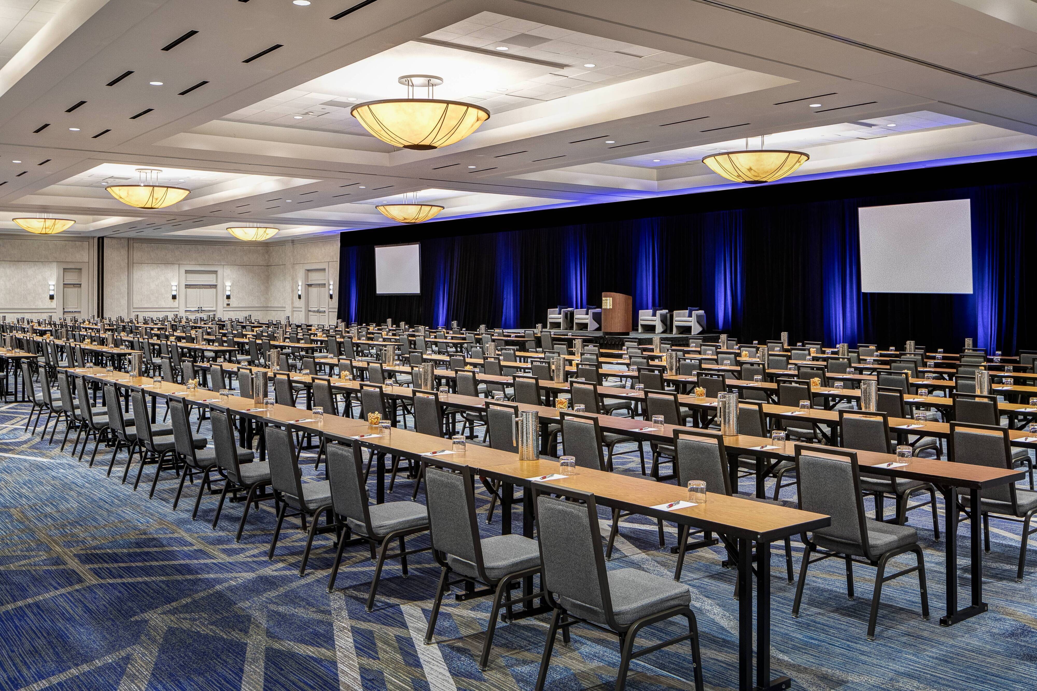 Ballroom classroom setup