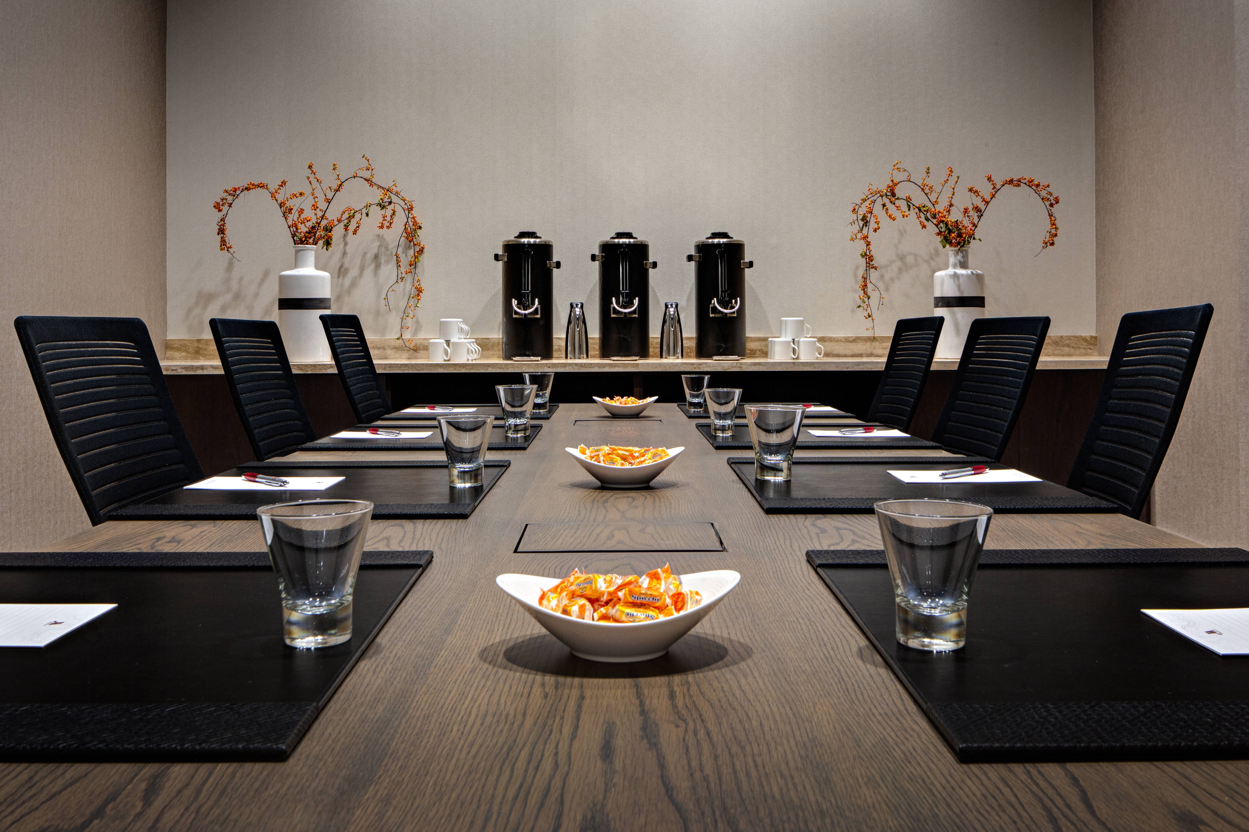 Boardroom conference set up