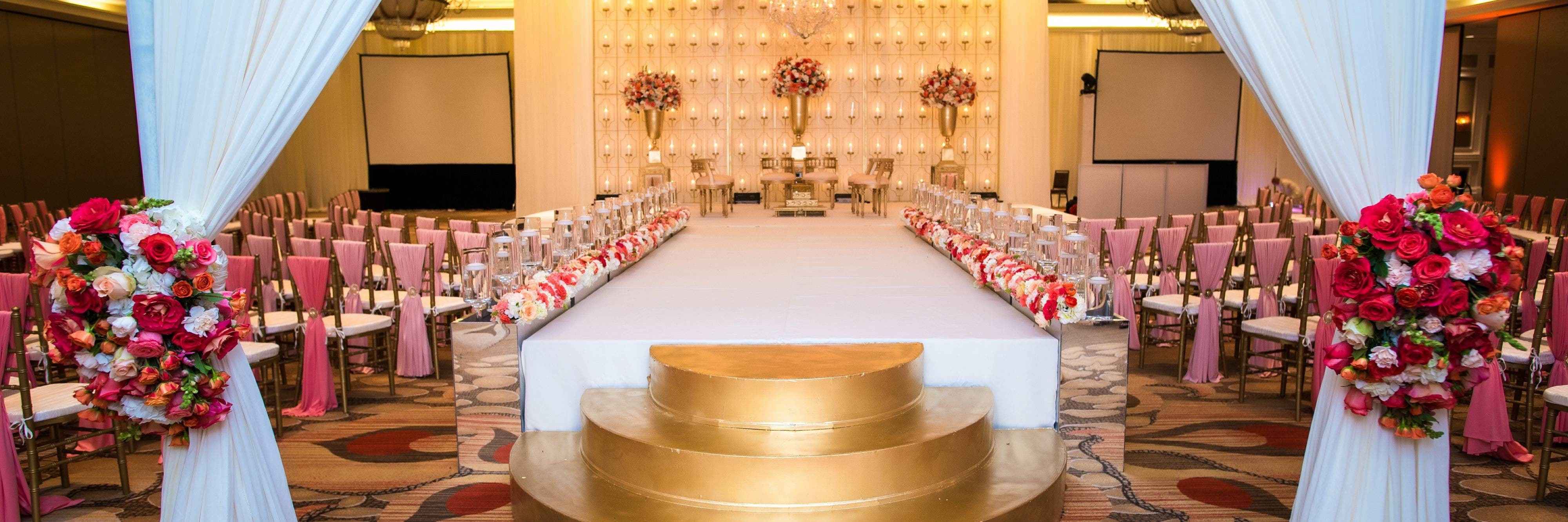 Ballroom wedding ceremony 